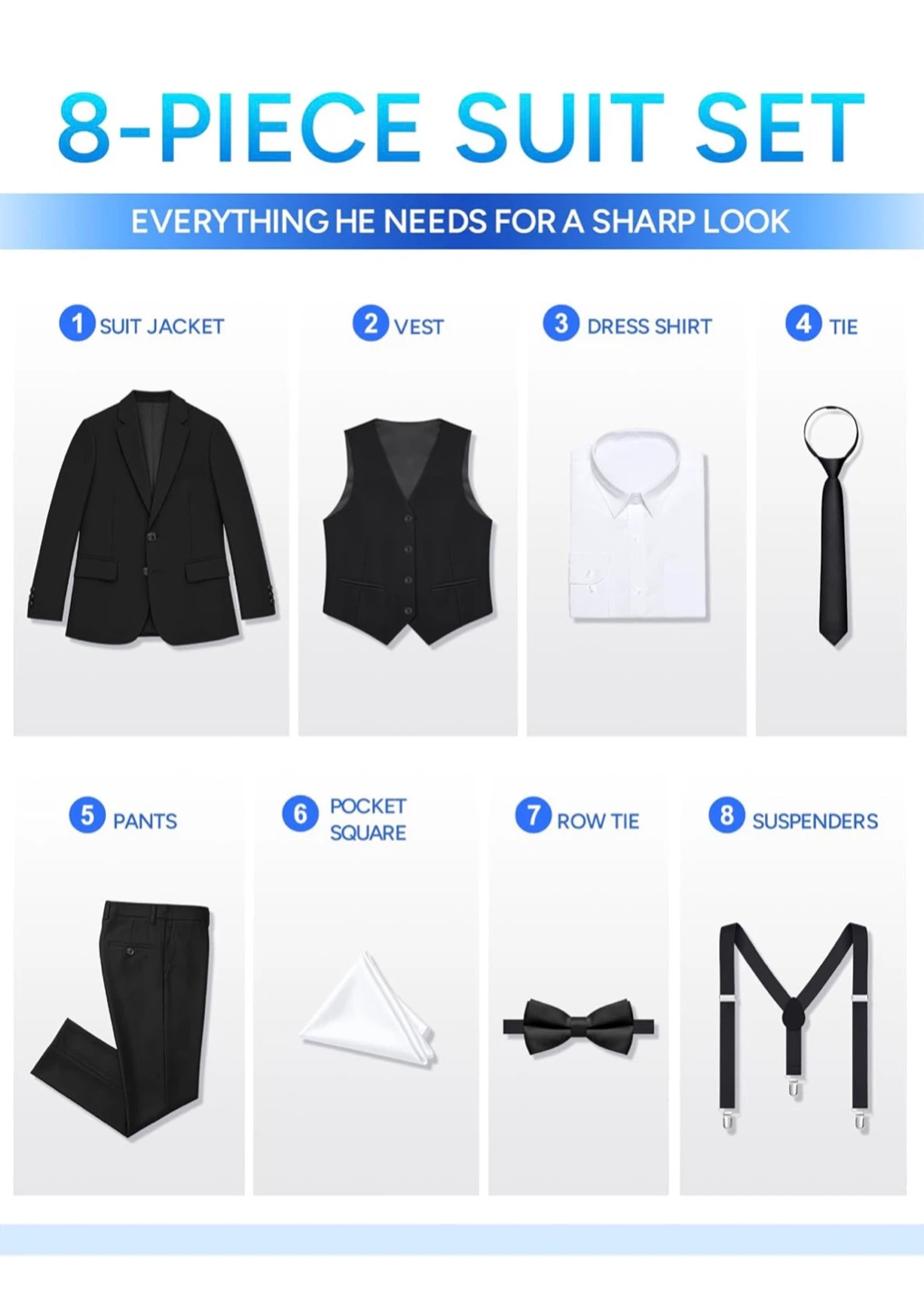Diary Show 8-Piece Boys Suit Set - Size 10 - photo 3