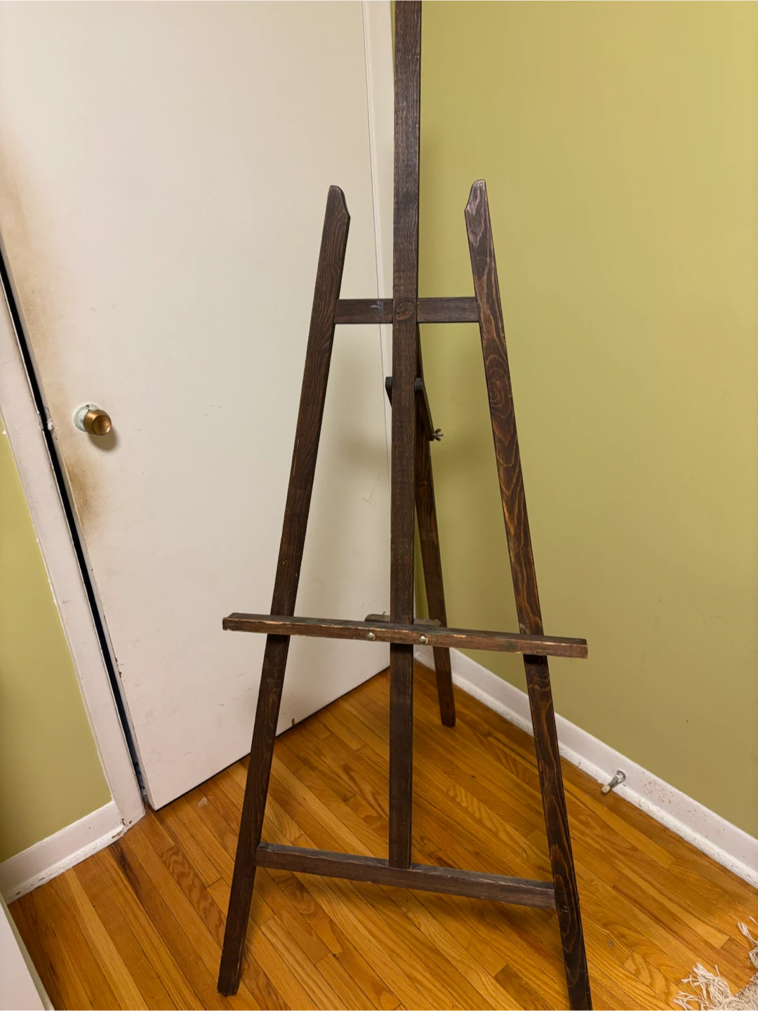 DeSerres Dark Brown Wooden A-Frame Artist/ Painting Easel