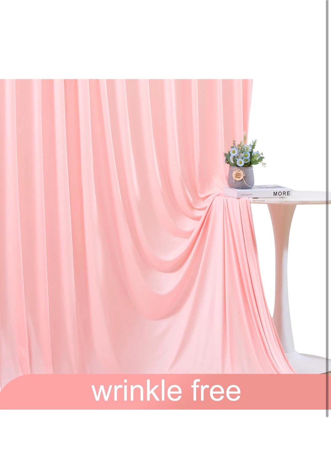 Pink Backdrop Curtains 2 Panels - photo 3