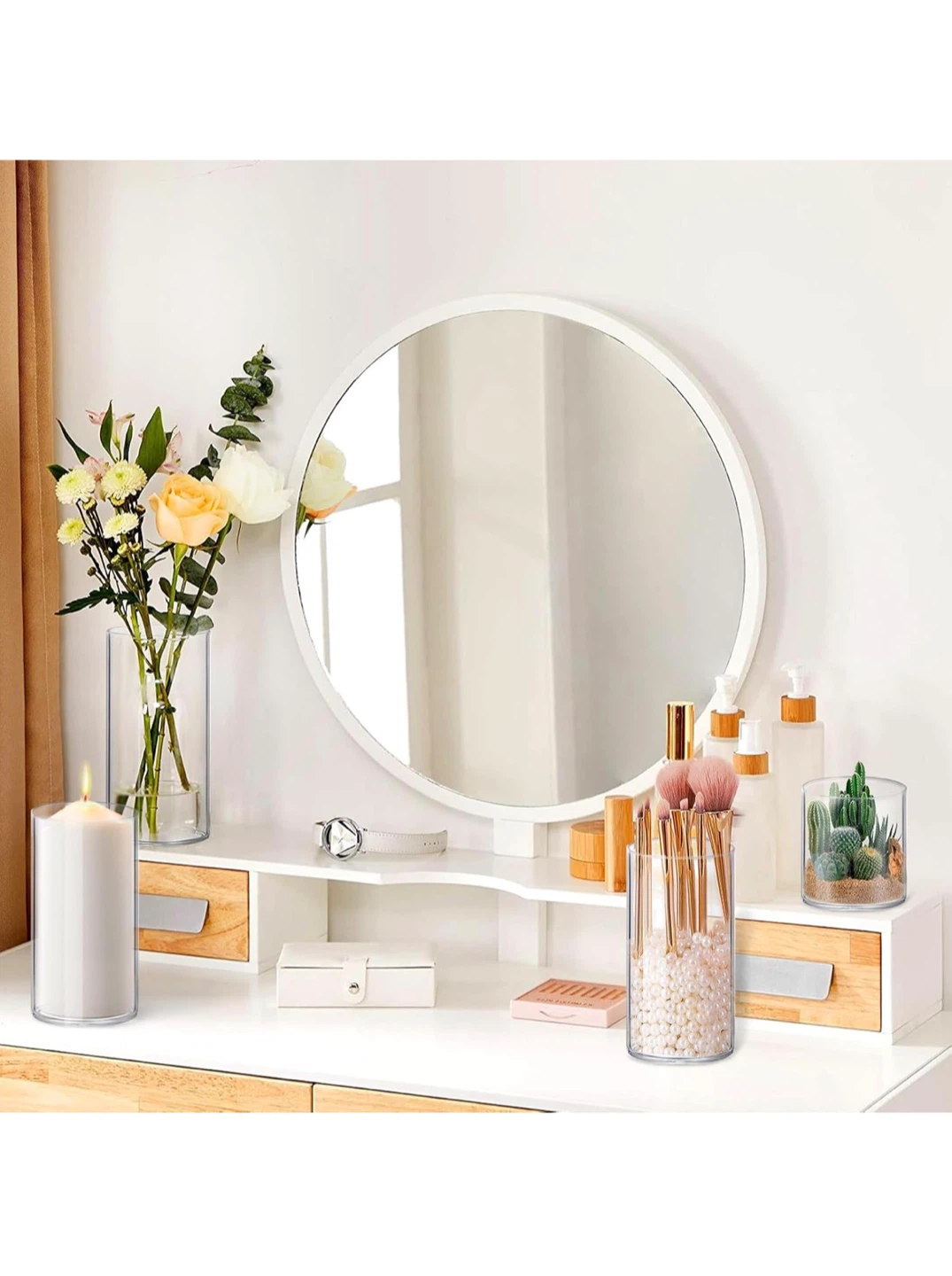 18-Piece Borosilicate Glass Cylinder Vase Set - photo 4