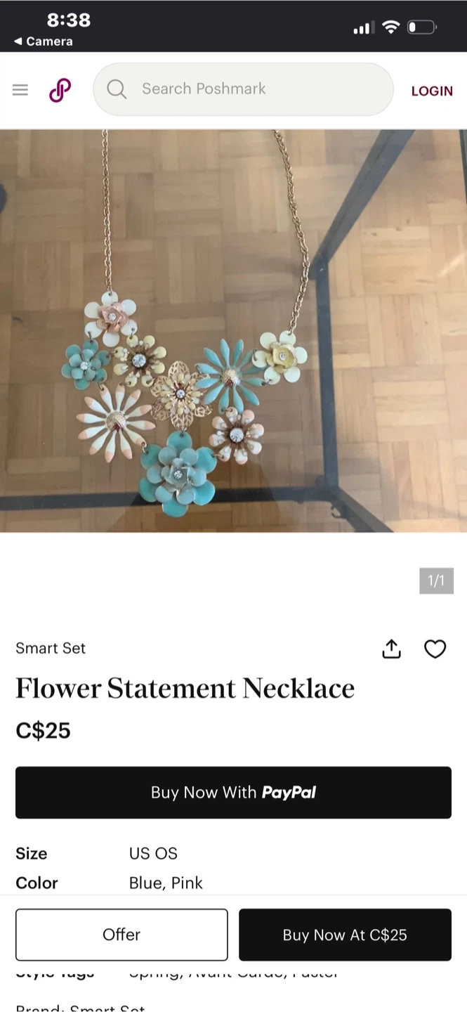 Smart Set Flower Statement Necklace - photo 2