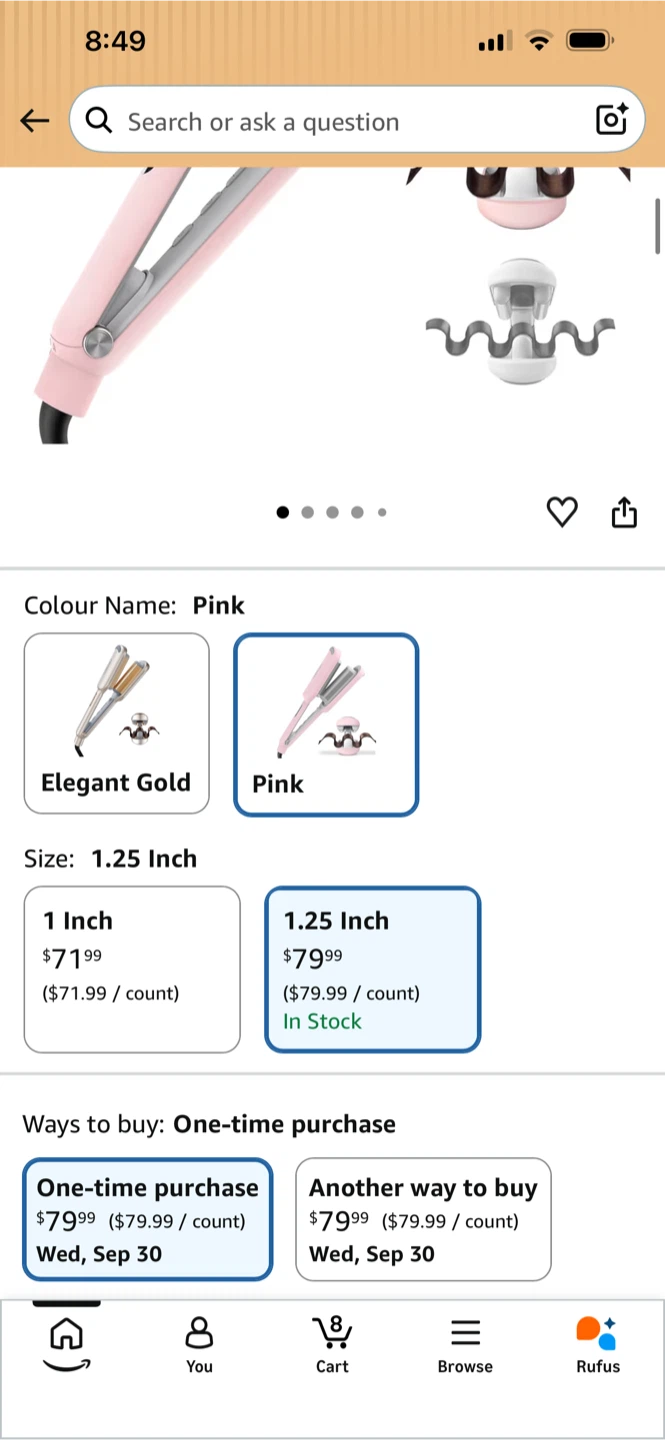 TYMO ROVY 3-Barrel Hair Waver - Pink - photo 2