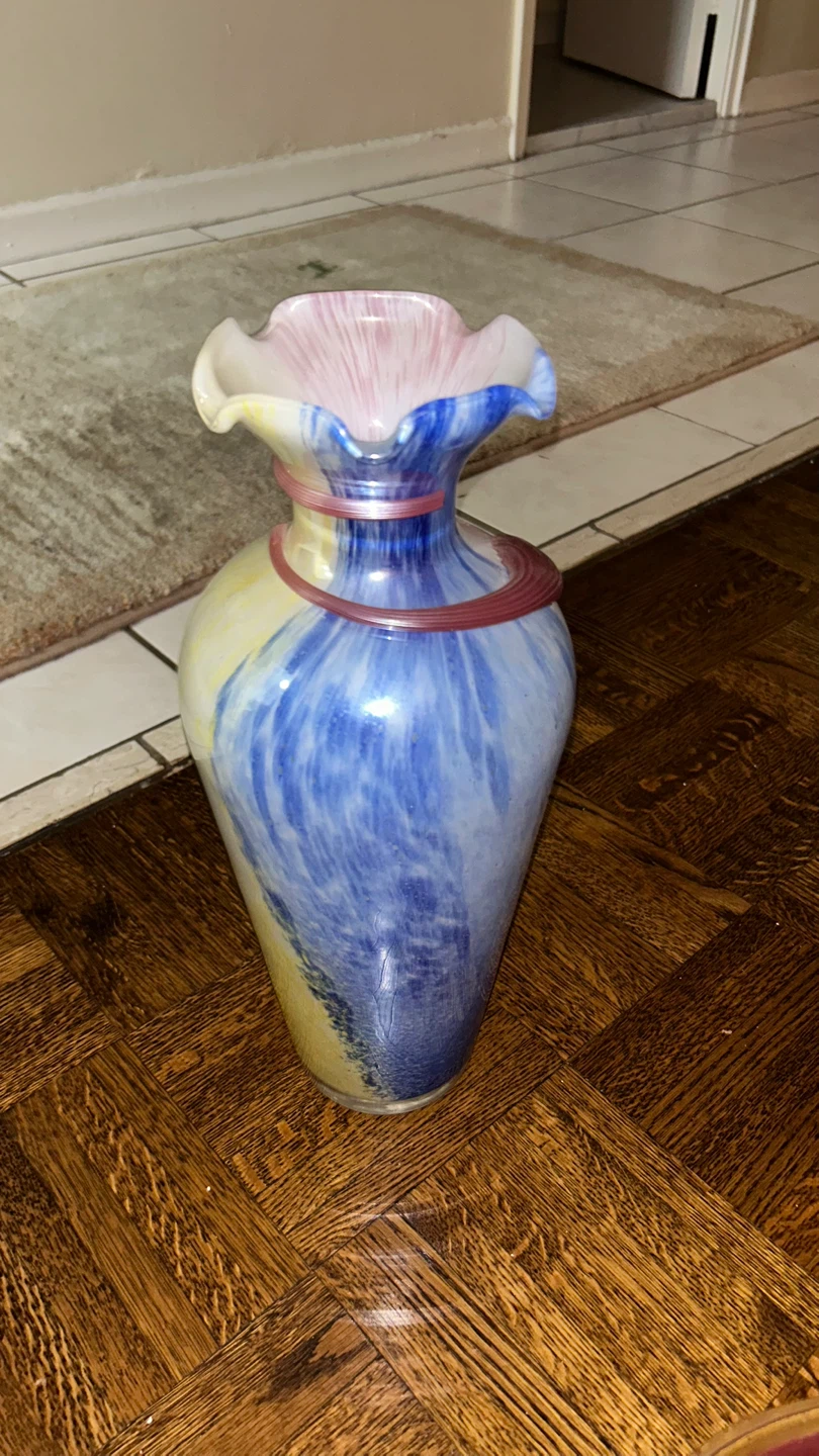 Set of Decorative Art Glass Vases and Bowls
