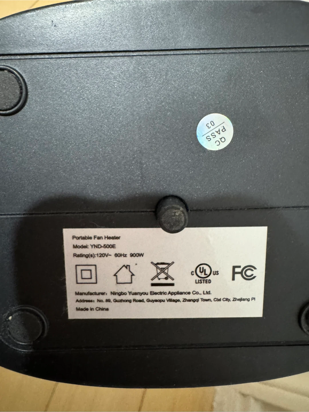 Compact Portable Space Heater - photo 4