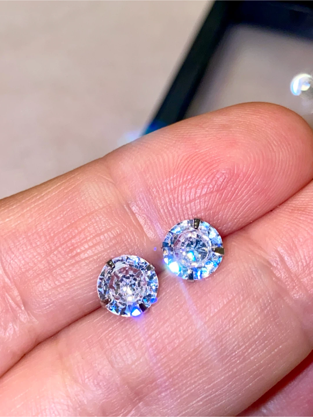 8mm S925 Sterling Silver Stud Earrings - photo 3