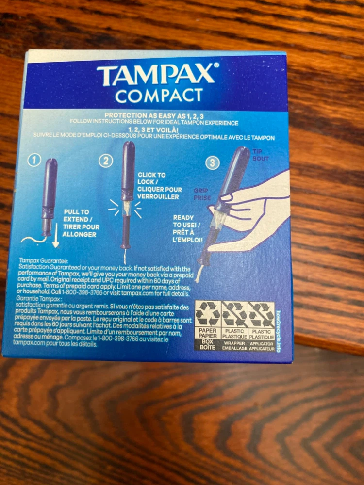 Tampax Compact Regular Absorbency Tampons - 2 Boxes - photo 5