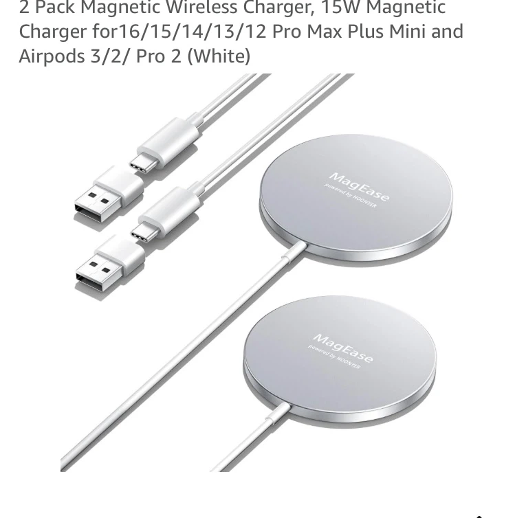 MagEase Magnetic Wireless Chargers (2 Pack) - photo 4