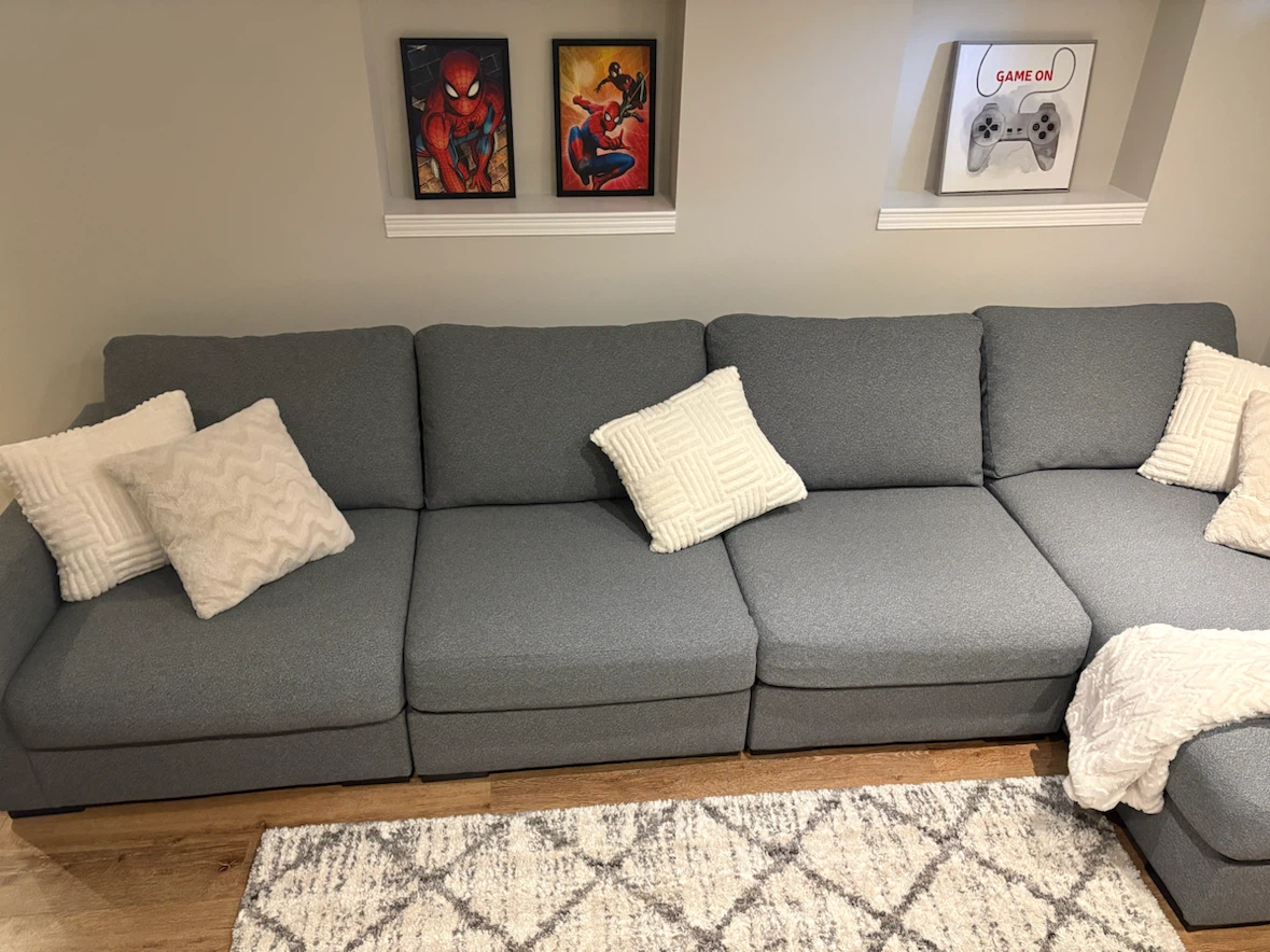 Omaha 4-Piece Modular Sectional - Salt and Pepper - photo 2