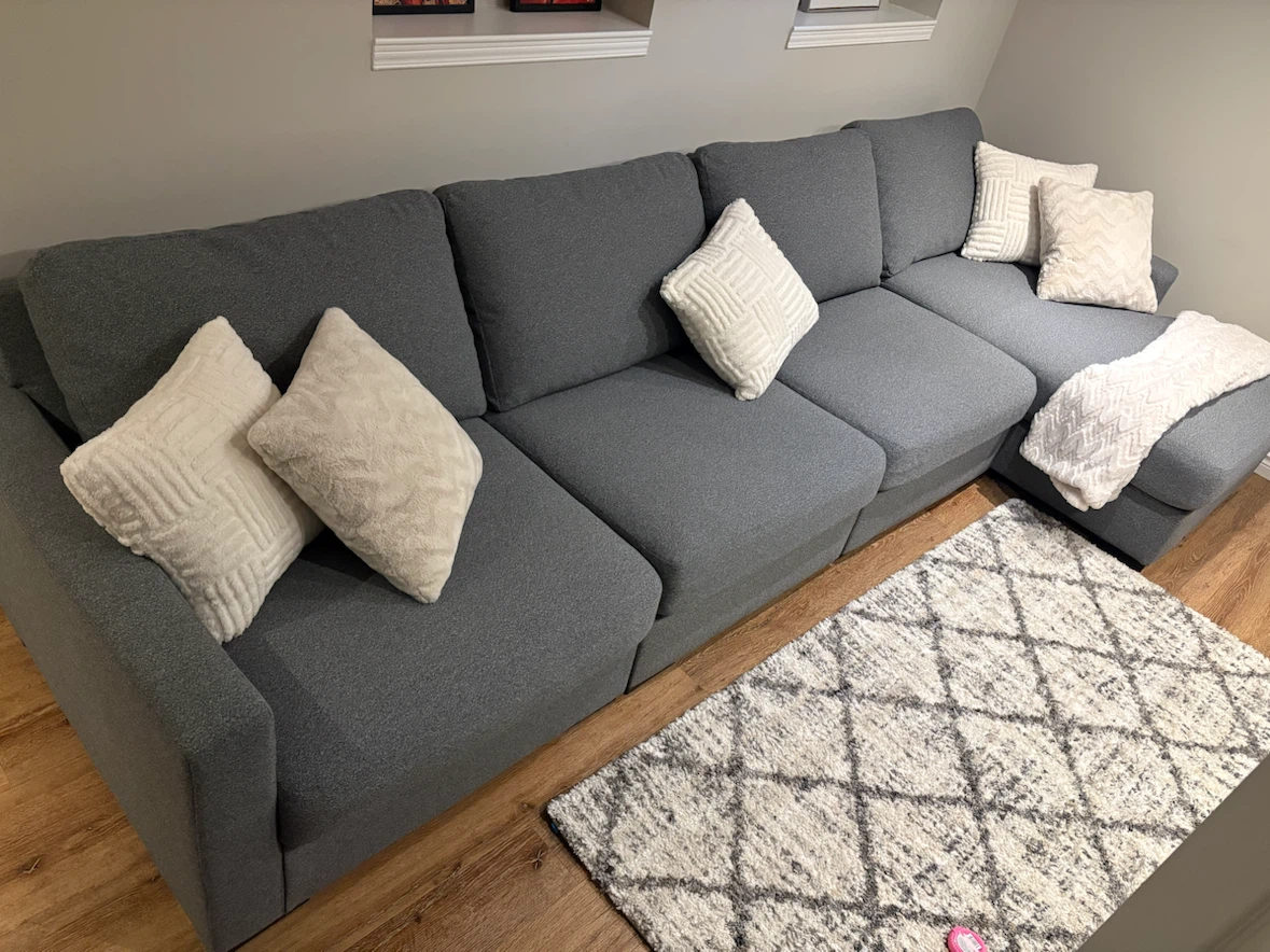 Omaha 4-Piece Modular Sectional - Salt and Pepper - photo 3