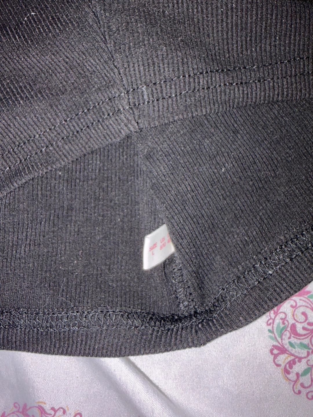 Black Ribbed Crop Tank Top - photo 2