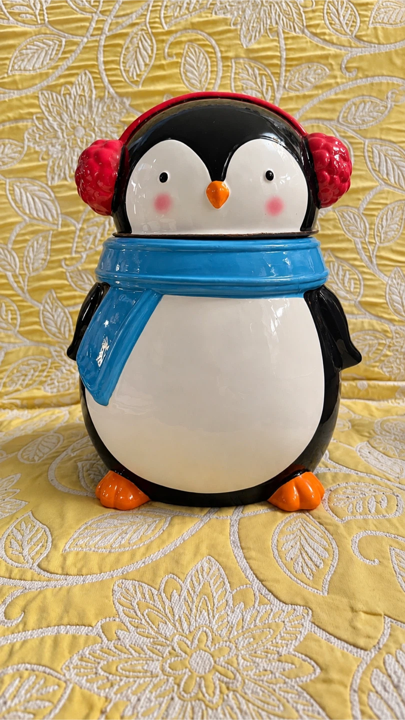 Ceramic Penguin Cookie Jar - photo 2