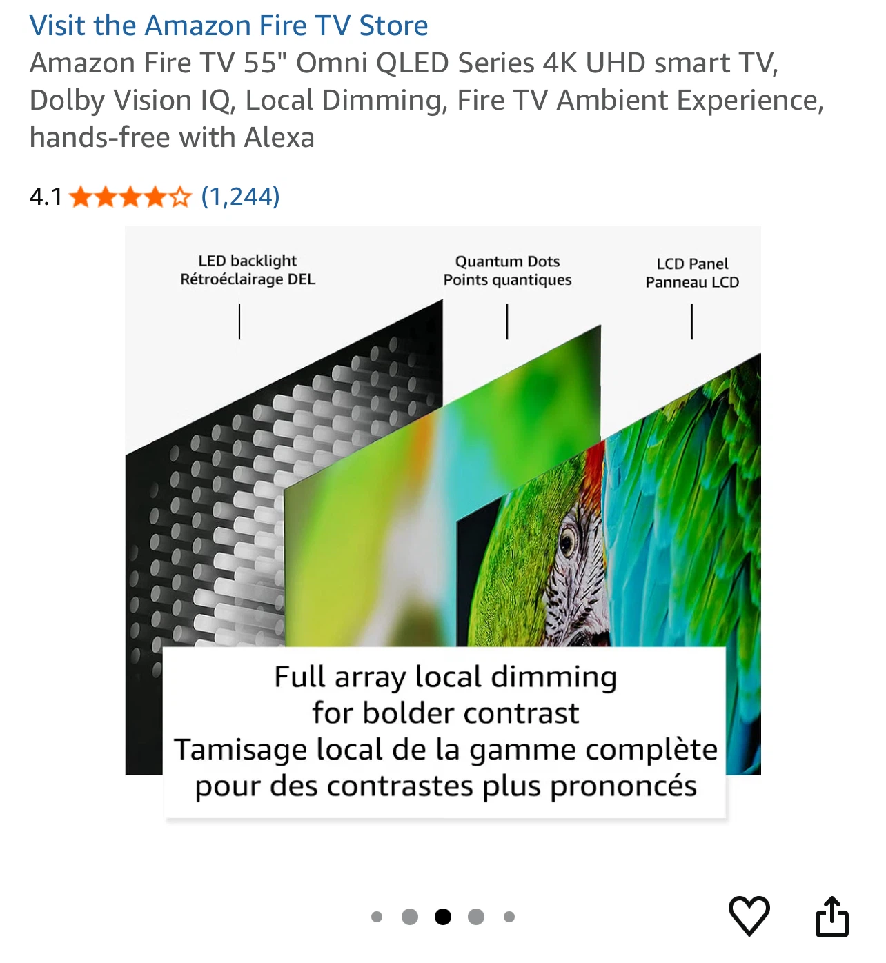 Amazon Fire TV 55" Omni QLED Series 4K UHD Smart TV QL55F01C - photo 3