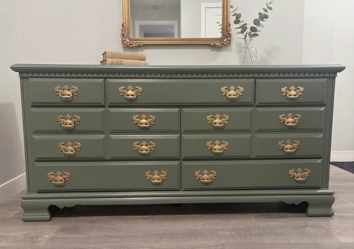 Stunning Custom Sage Green dresser