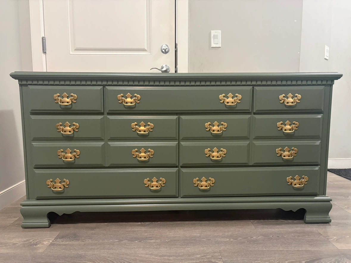 Stunning Custom Sage Green dresser - photo 2