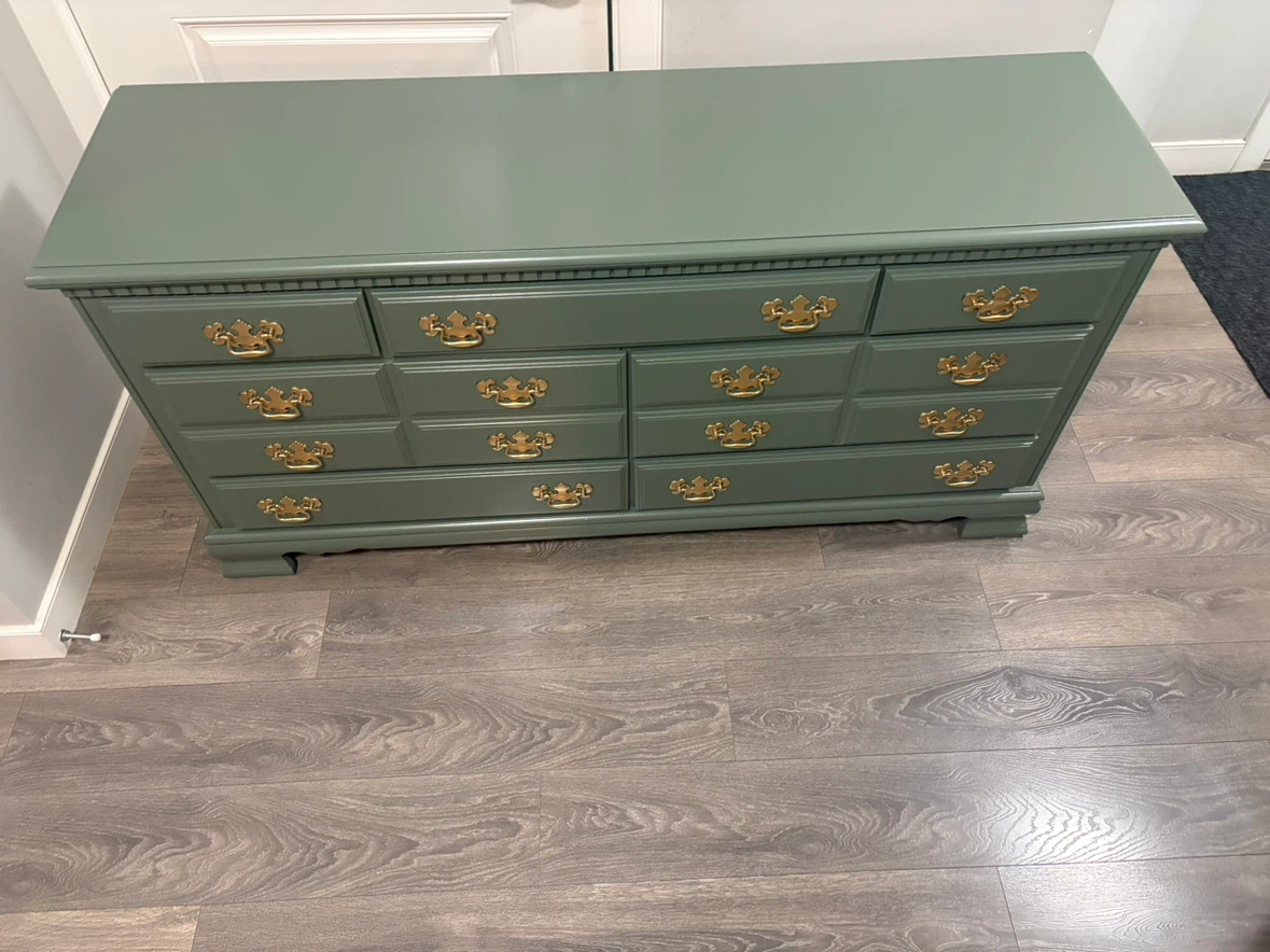 Stunning Custom Sage Green dresser - photo 3