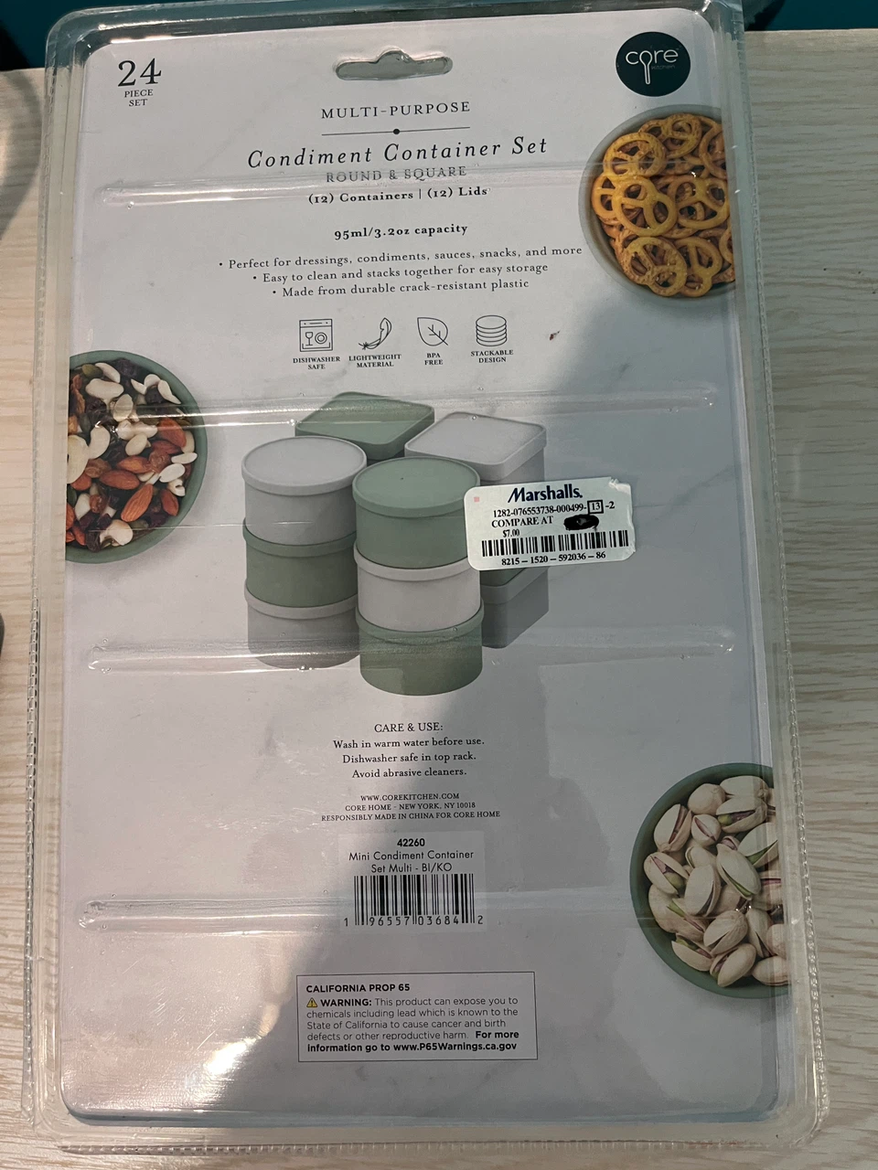 Core Kitchen 24-Piece Condiment Container Set - photo 3