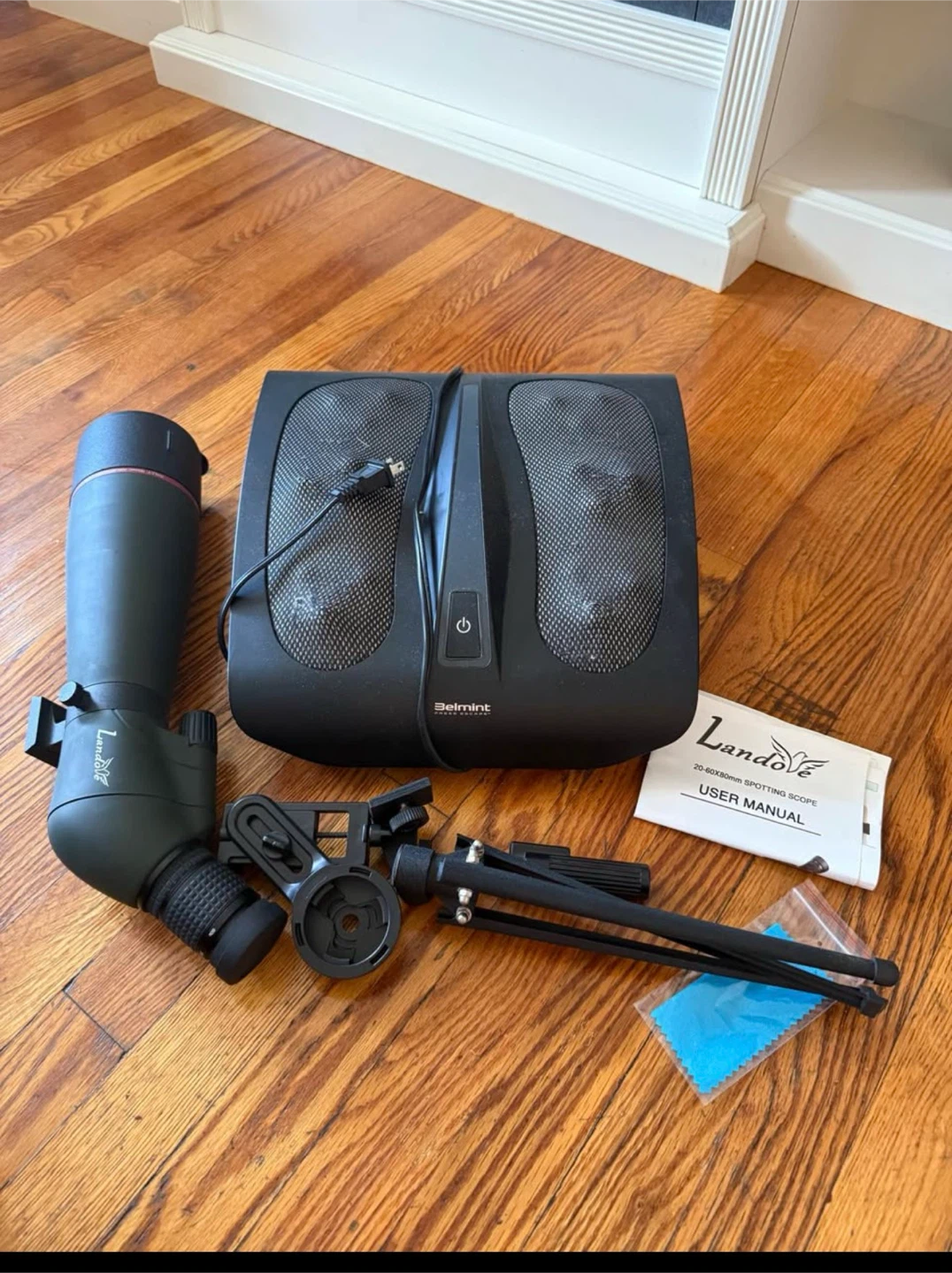 Foo massager and spotting scope
