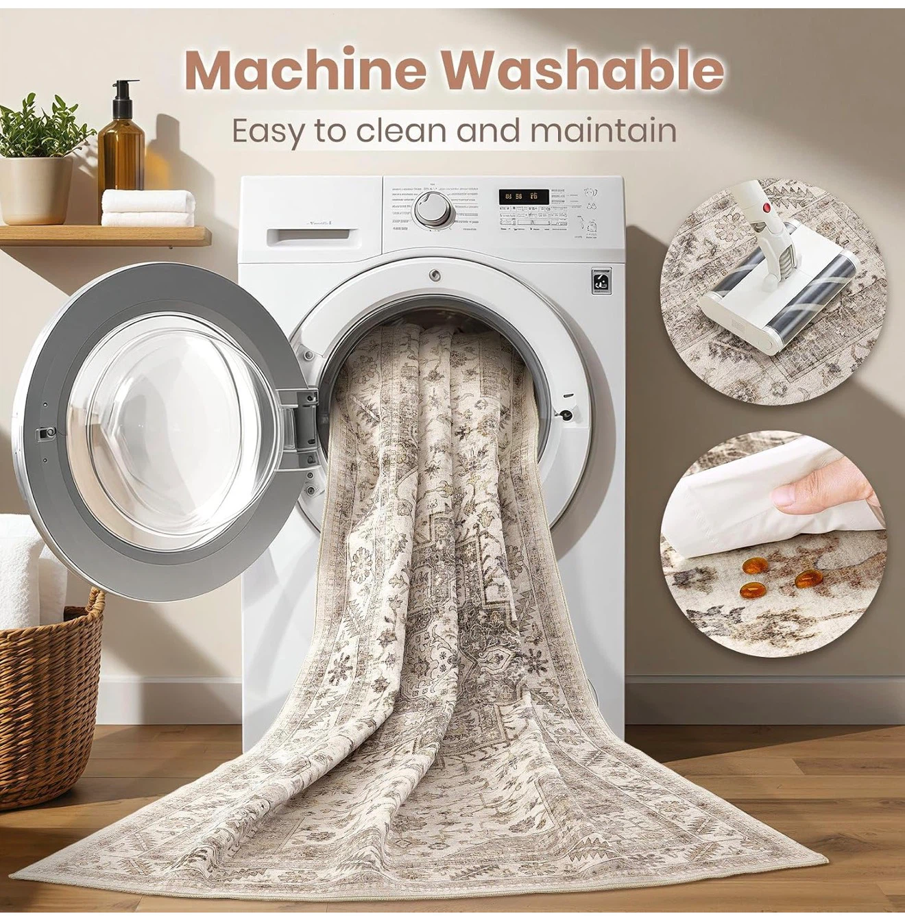 Machine washable area rug - photo 4