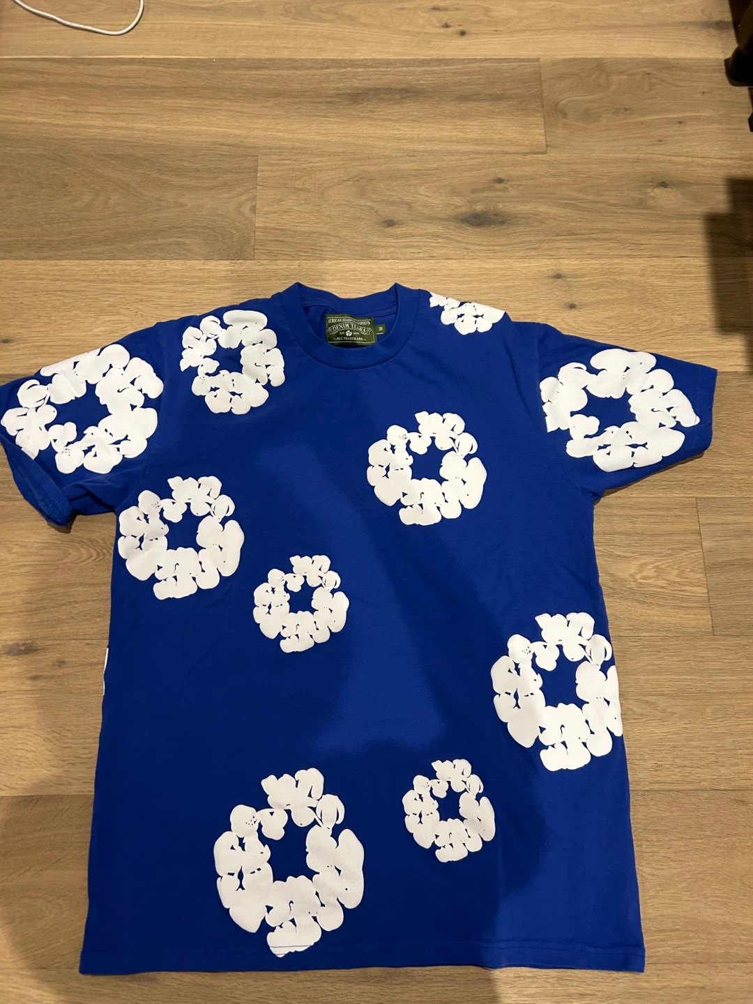 Denim Tears Cotton Wreath T-Shirt Blue