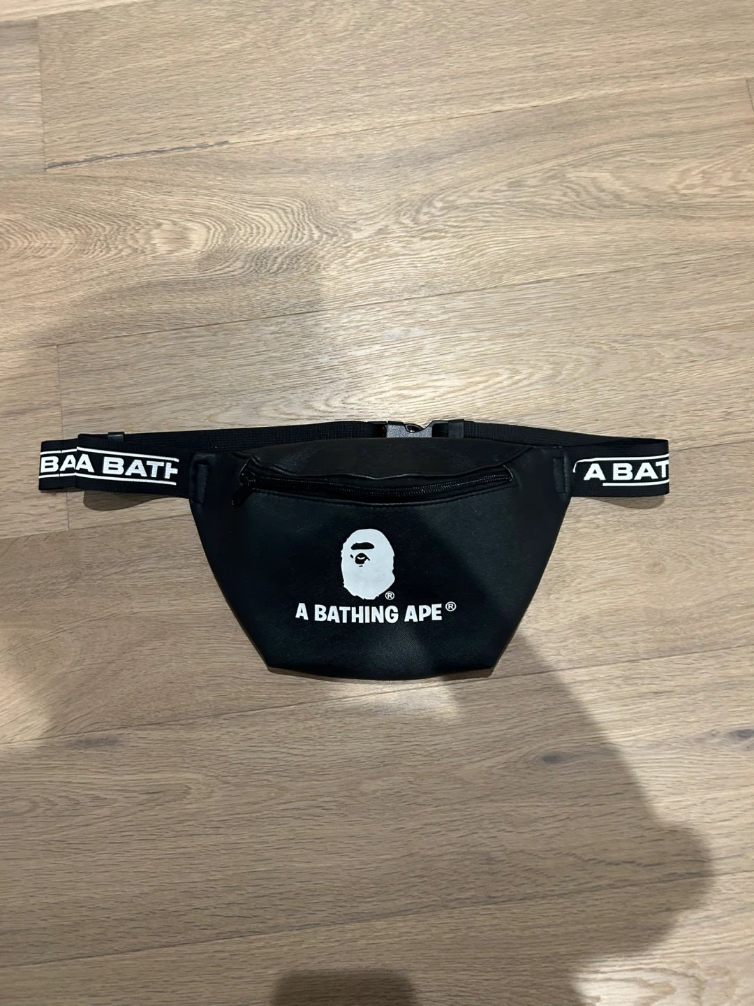 A Bathing Ape Bape Black Waist Bag