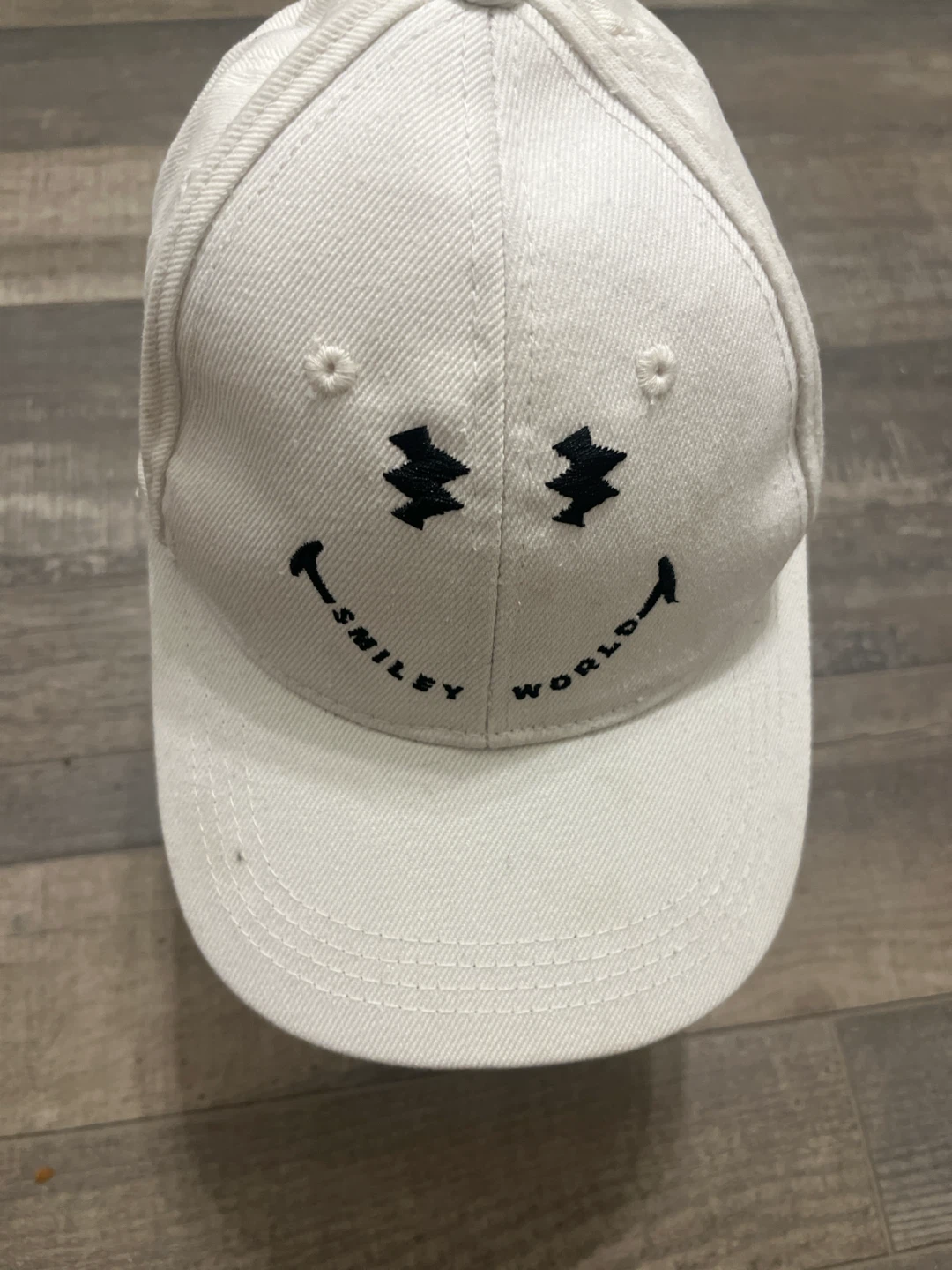 Smiley World White Baseball Cap