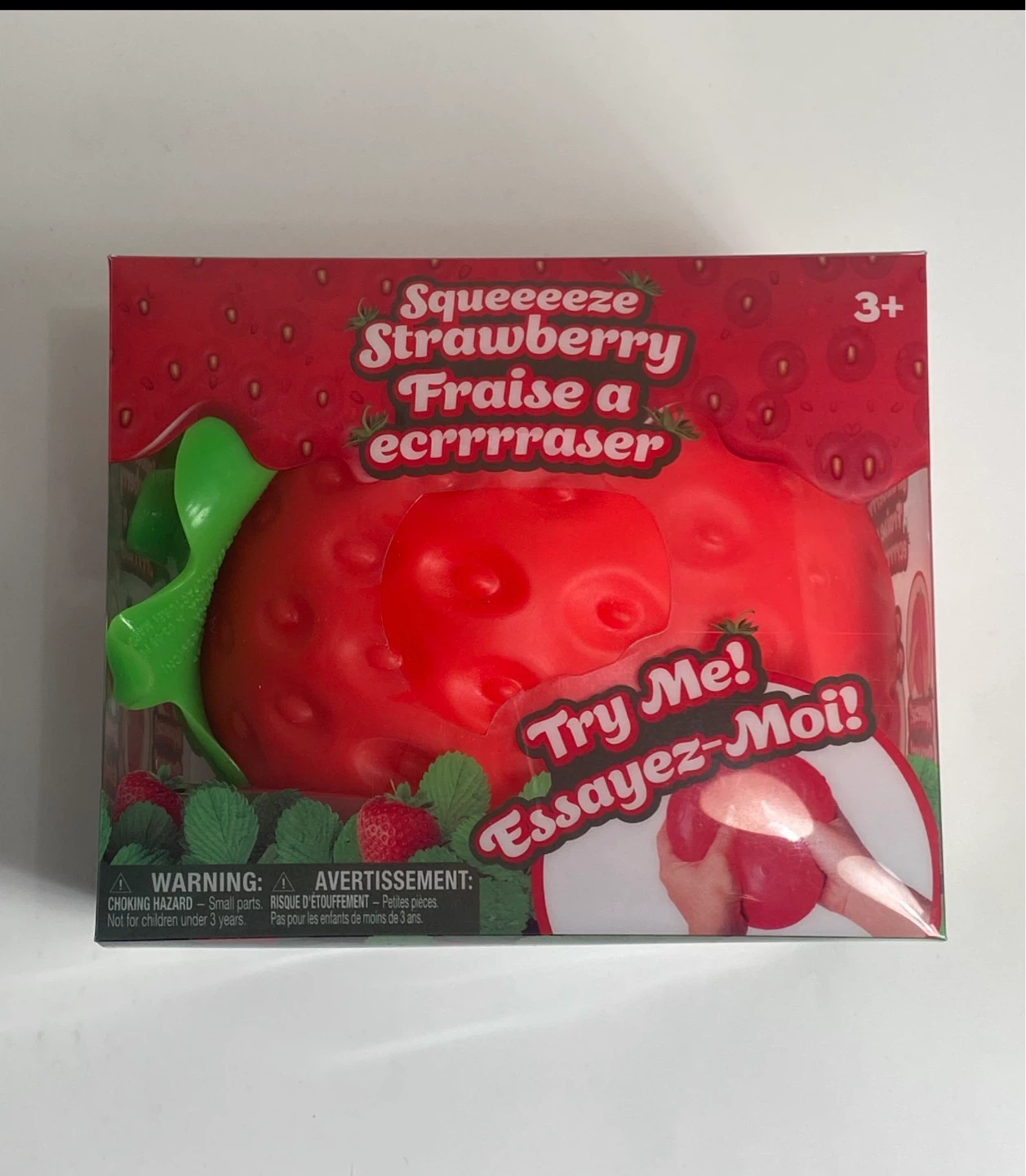 Squeeeeze Strawberry Stress Toy