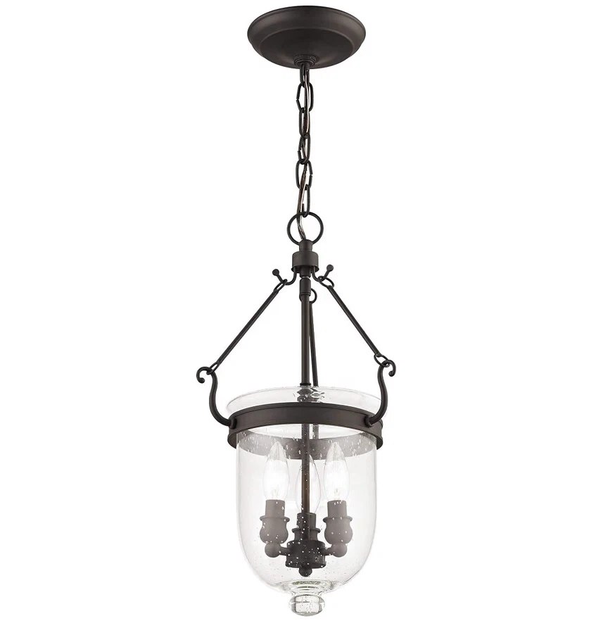 Livex Lighting 5083-07 Jefferson 3 Light Bronze Bell