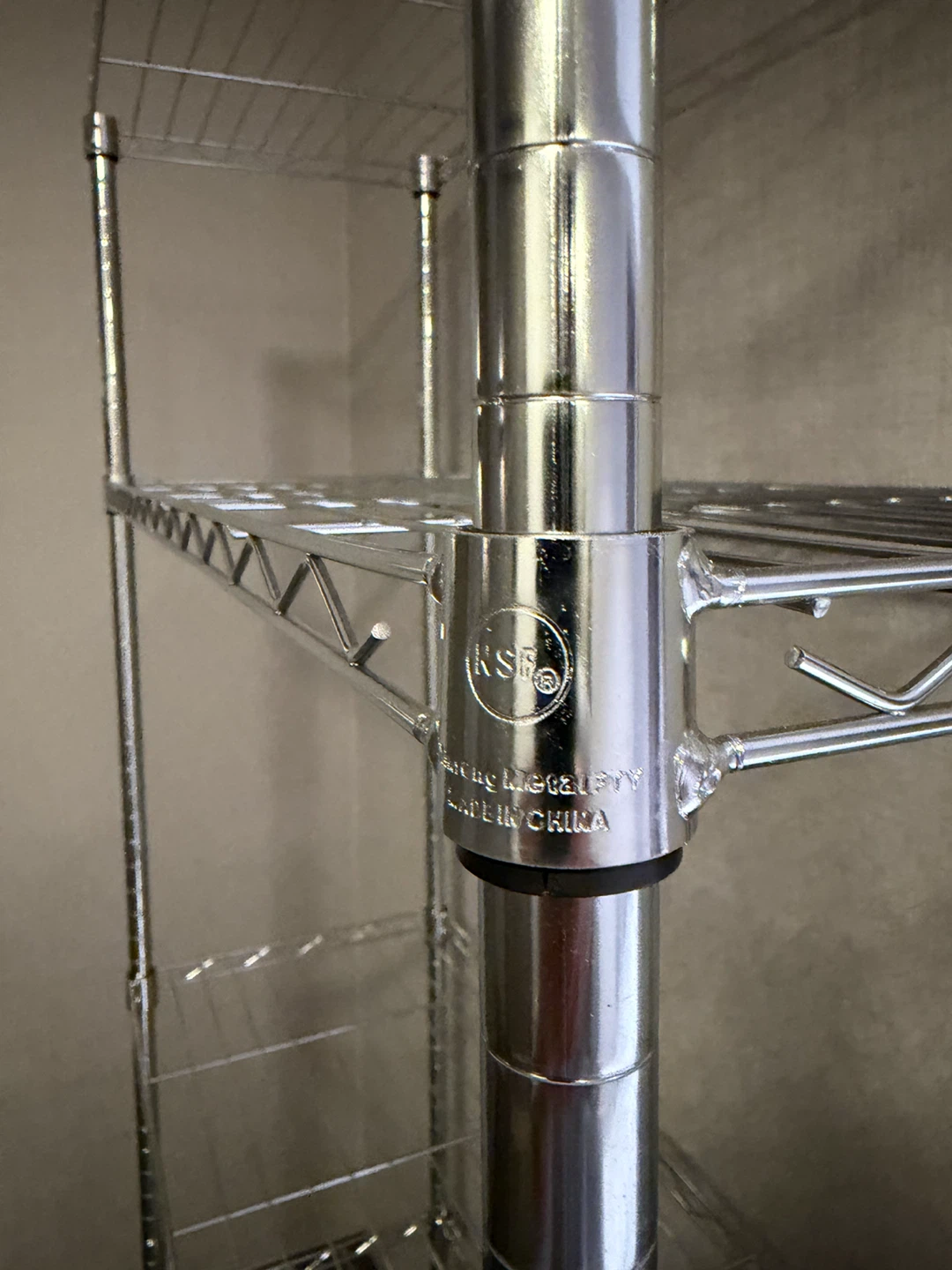 5-Tier Wire Shelving Unit – Chrome – Excellent Condition - photo 5