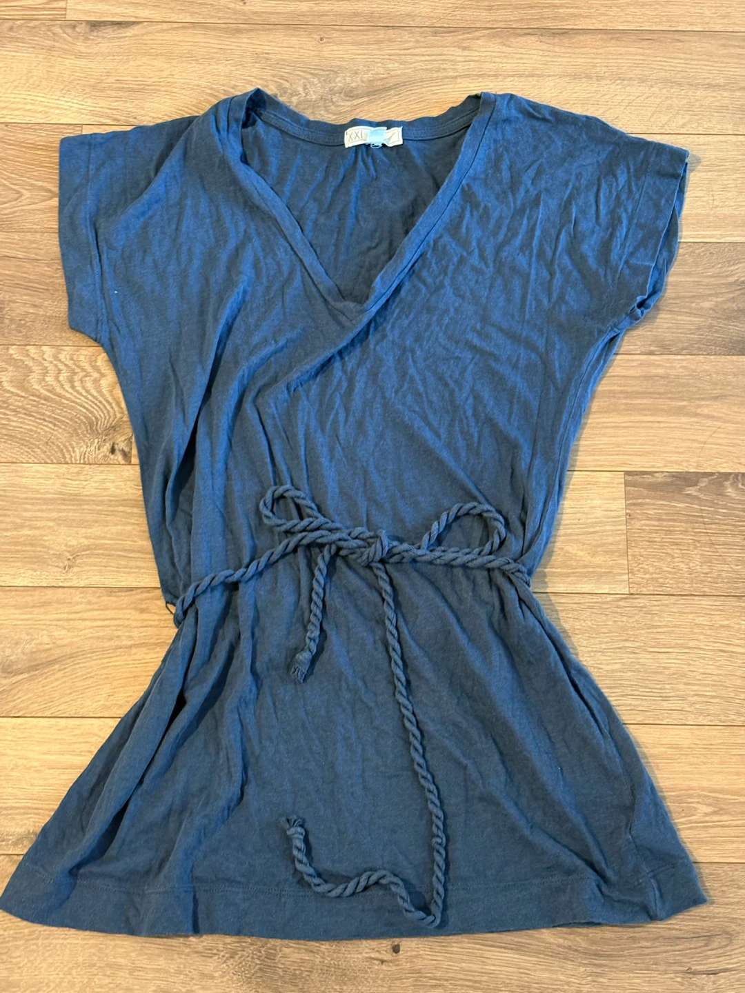 Blue V-Neck t-shirt - photo 2