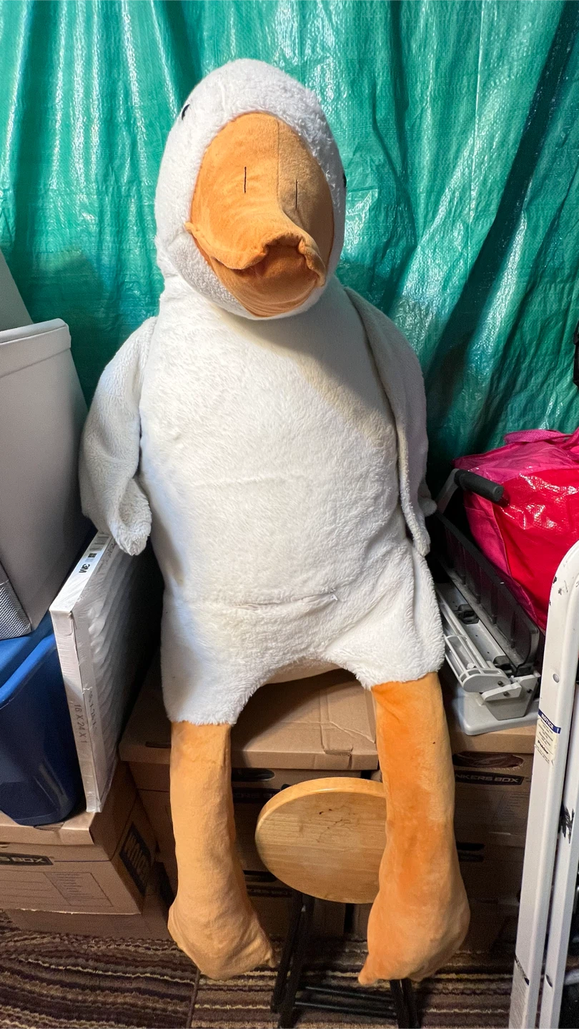 Large plush goose stuffed animal