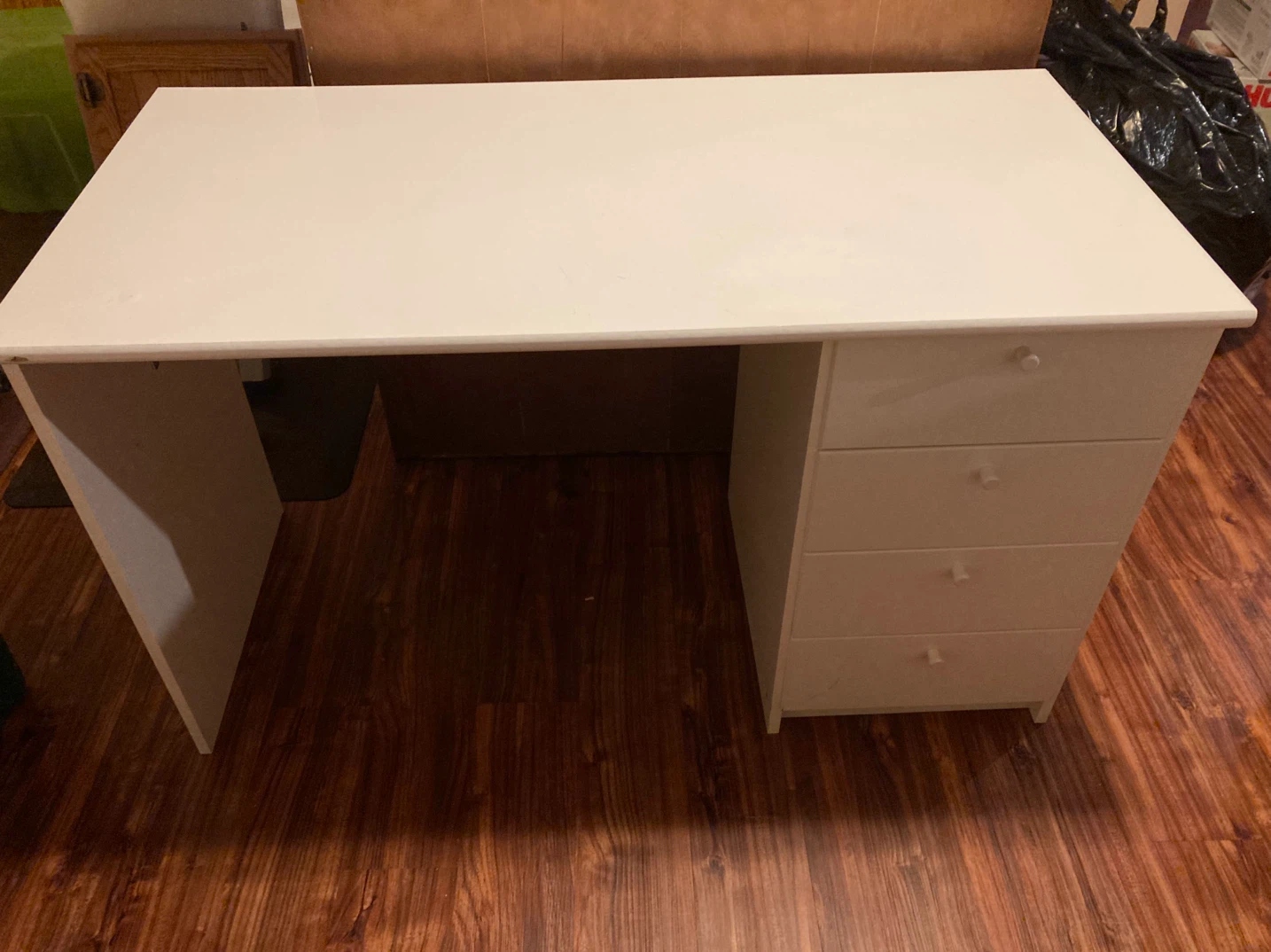 White IKEA Desk