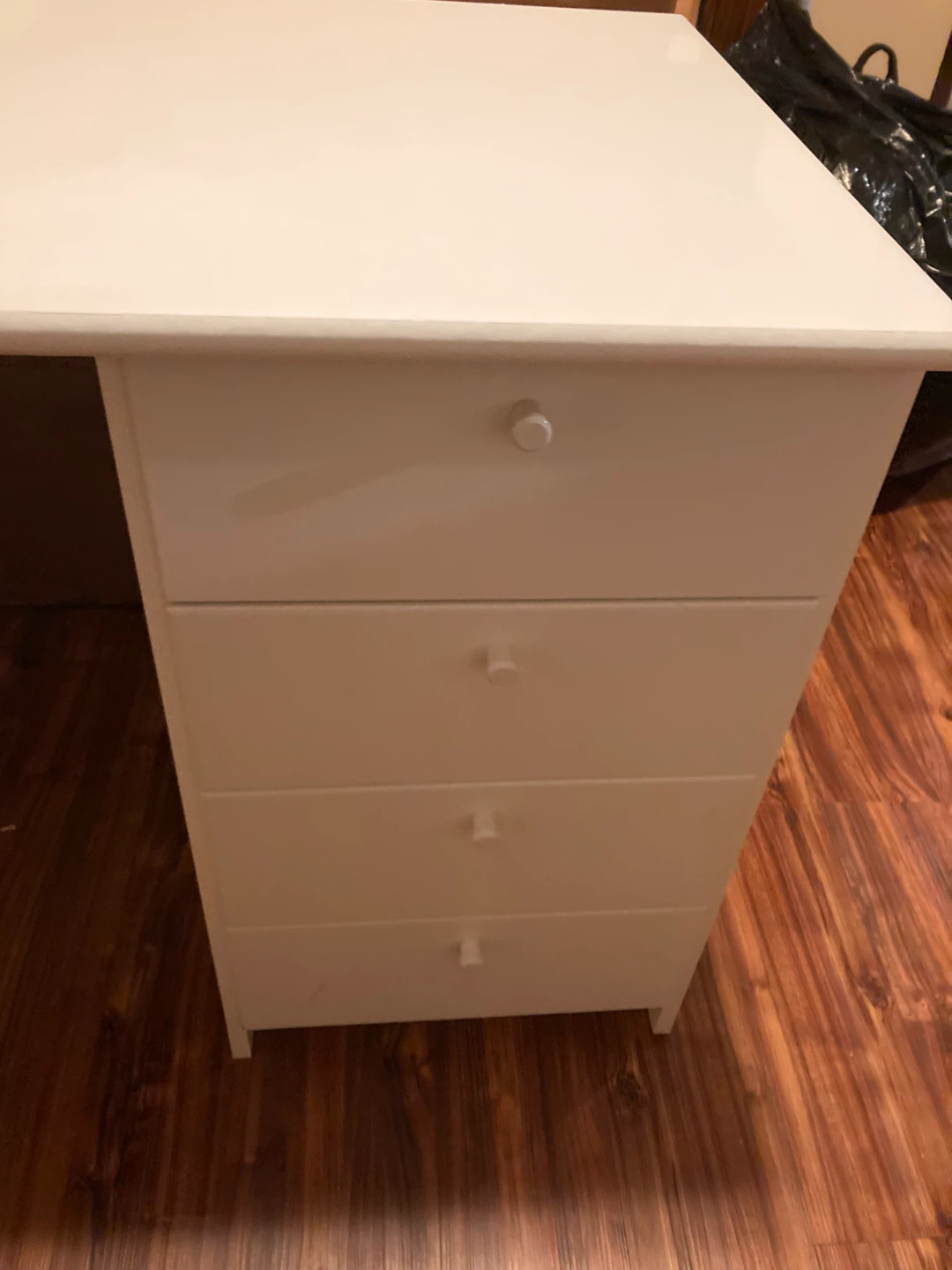 White IKEA Desk - photo 2