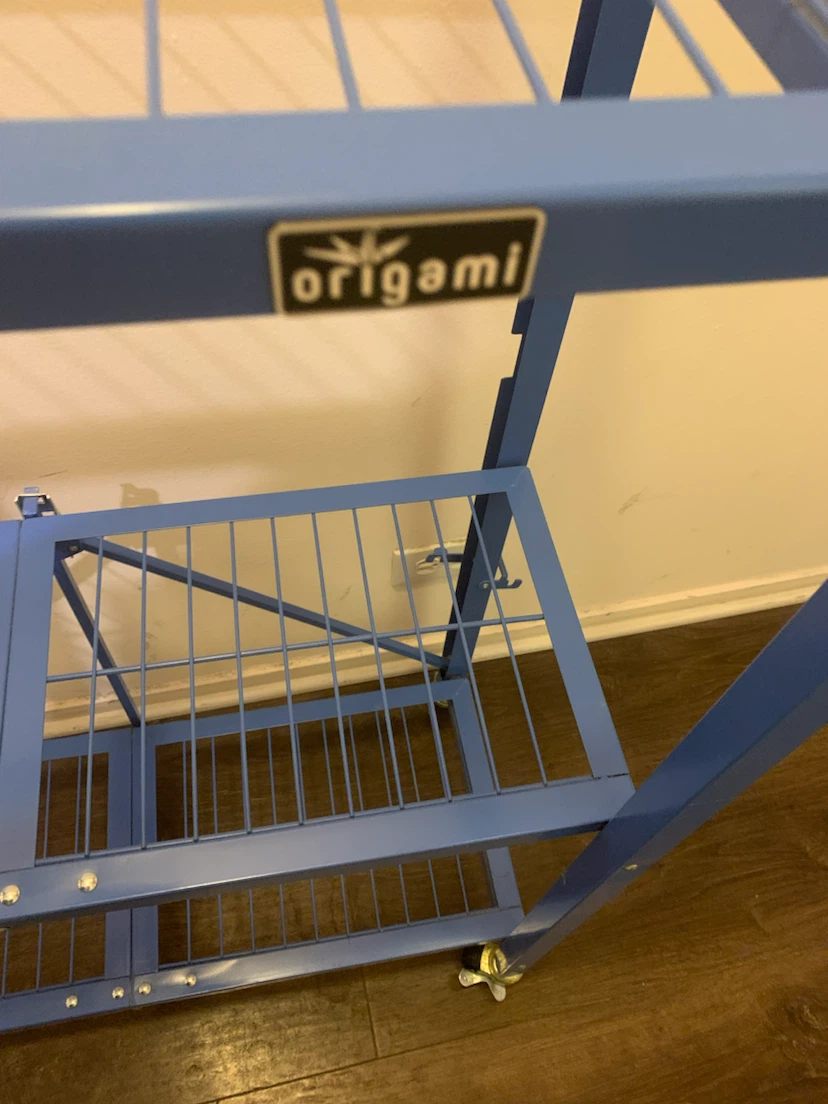 2 METAL, ORIGAMI foldable RACKS