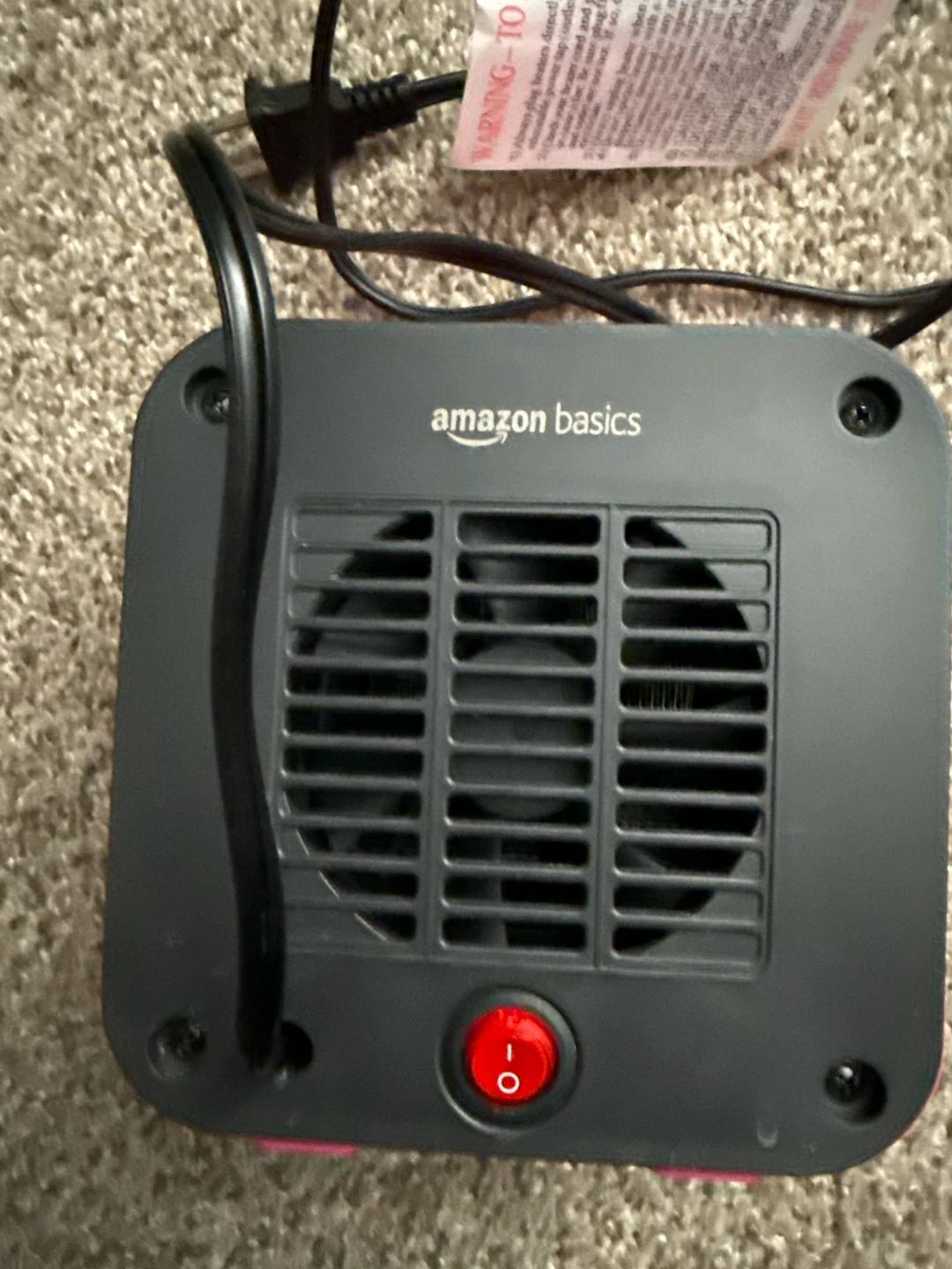 Amazon Basics Personal Mini Heater - photo 2