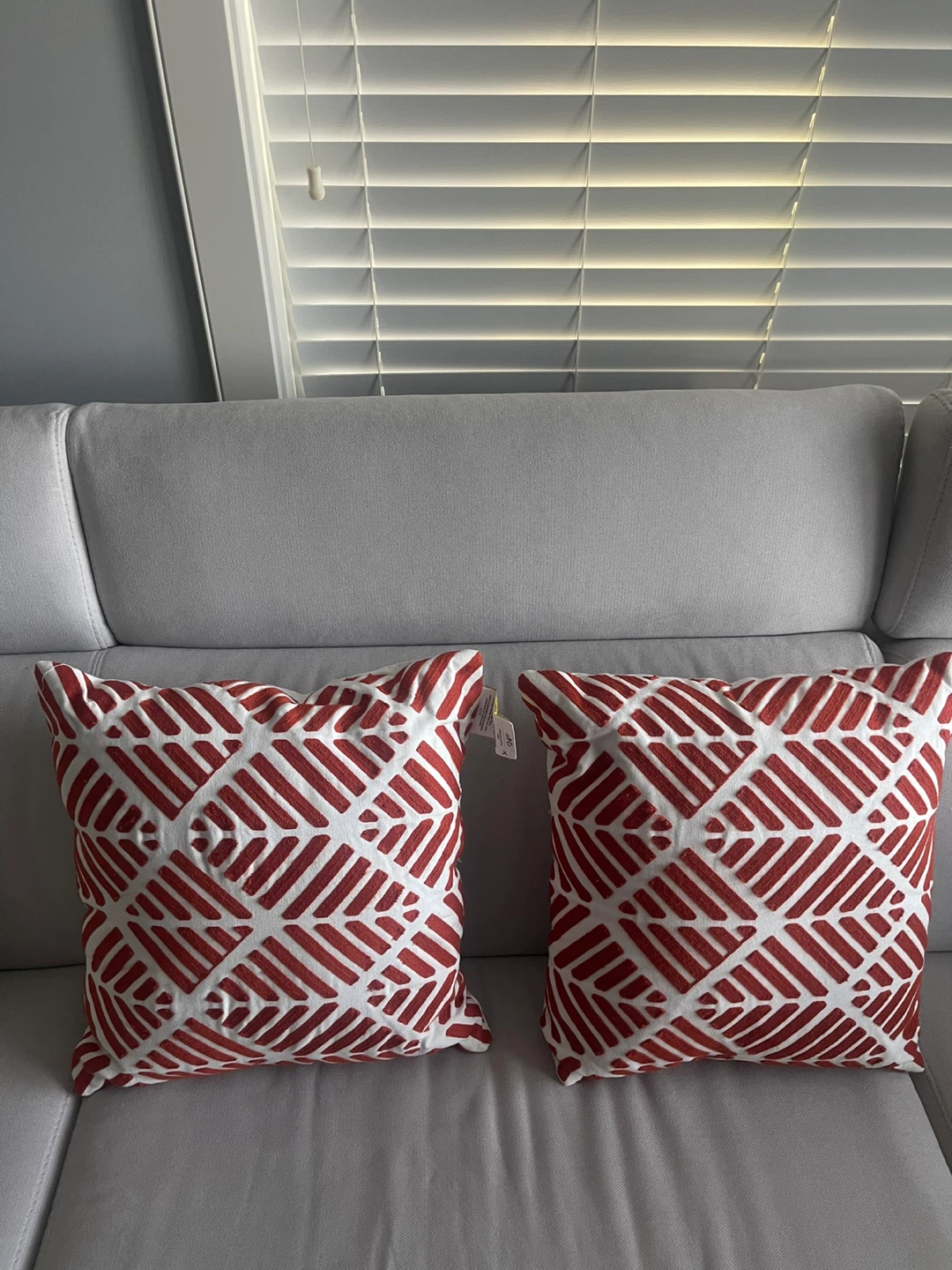Two Geometric Pattern Cushions