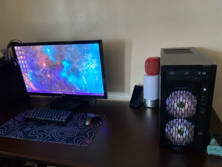 Desk with Black Metal Frame - photo 4