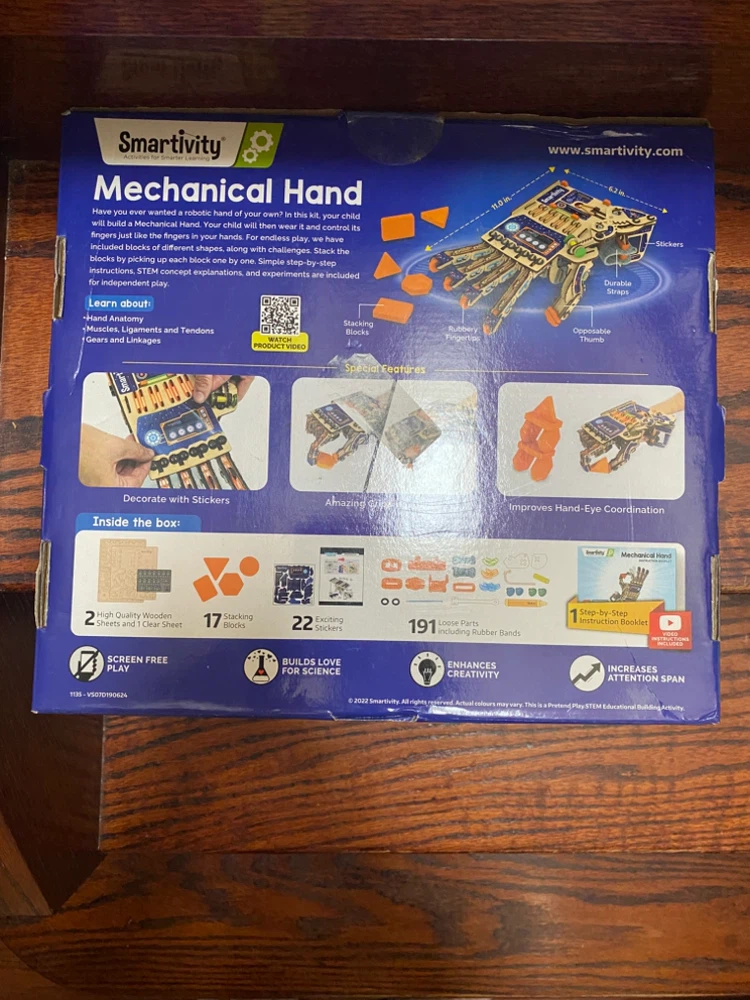 Smartivity Mechanical Hand STEM Building Kit - photo 3