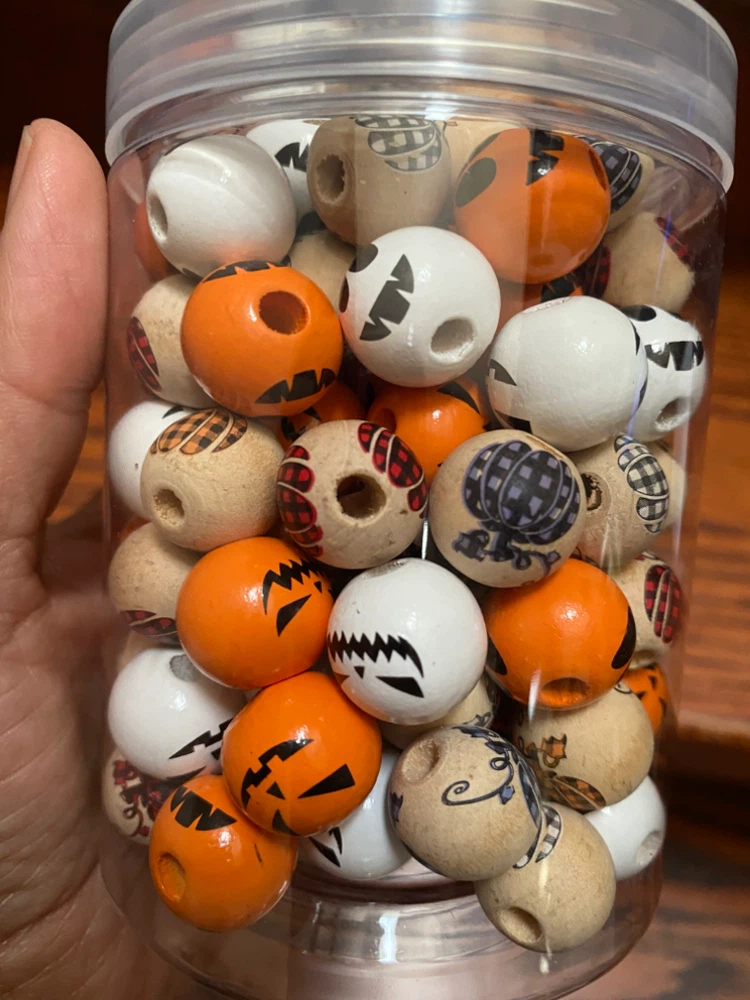 Halloween Wooden Craft Beads - photo 3