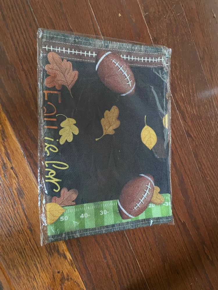 Fall Football Table Runner - photo 3