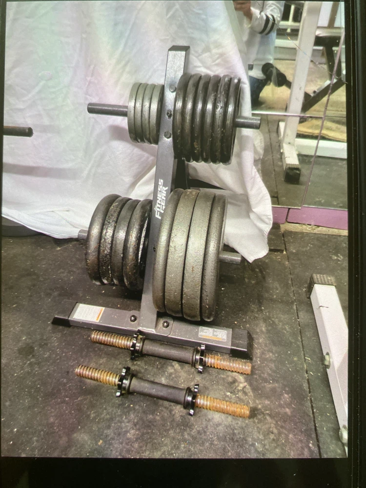 Standard weights with stand