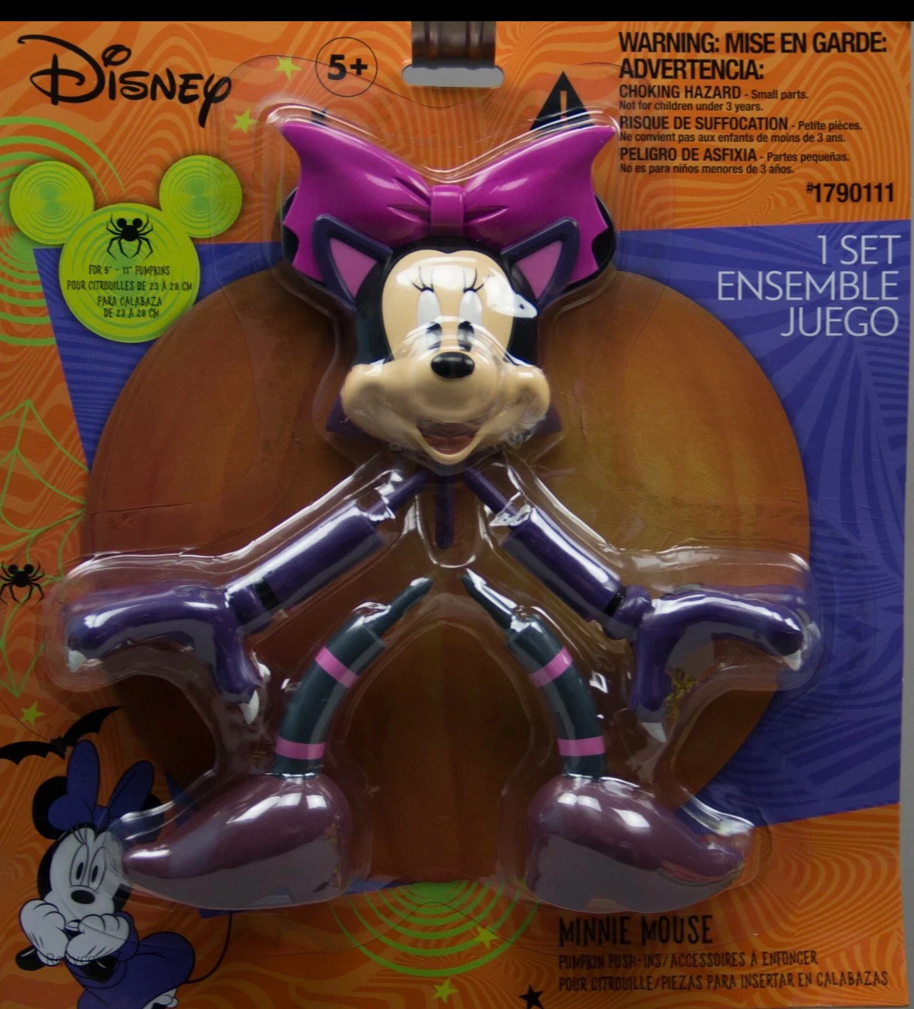 Disney Minnie Mouse Pumpkin Push-In Set