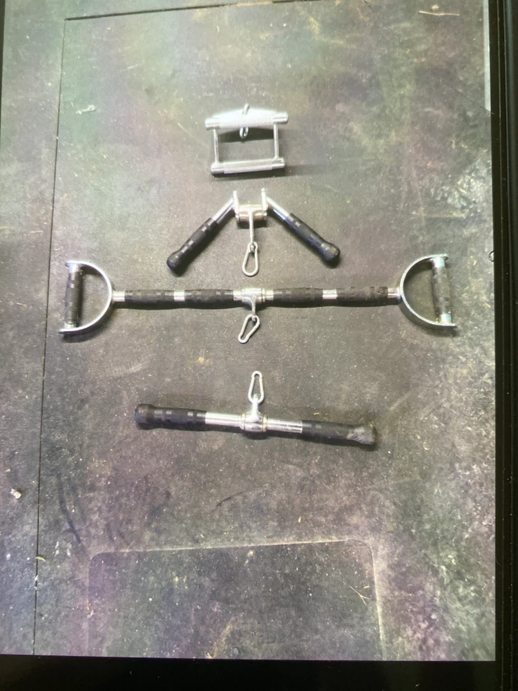 Set of 4 Cable Machine Gym Attachments