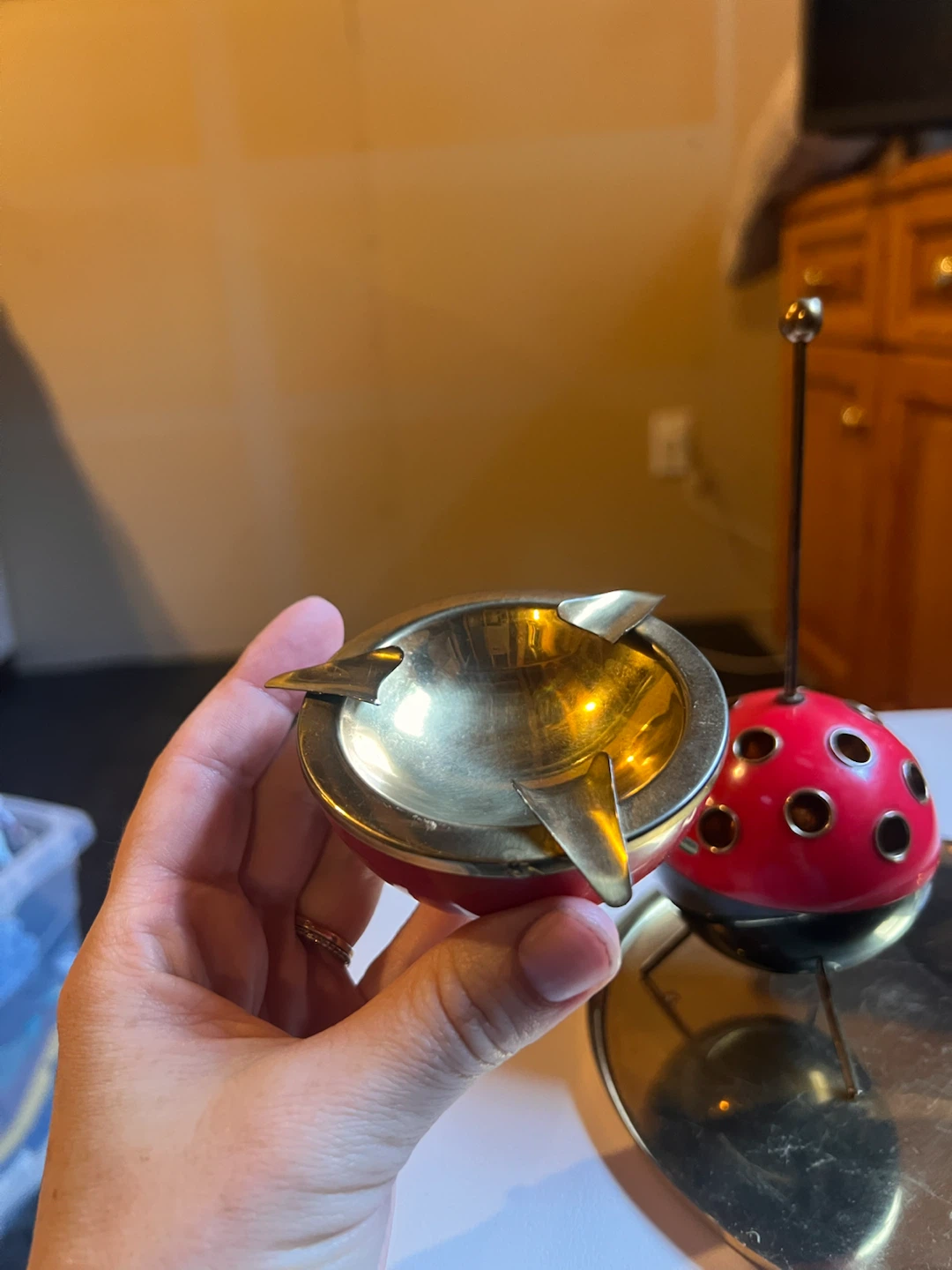 Mid-Century Atomic Style Ashtray Set - photo 3
