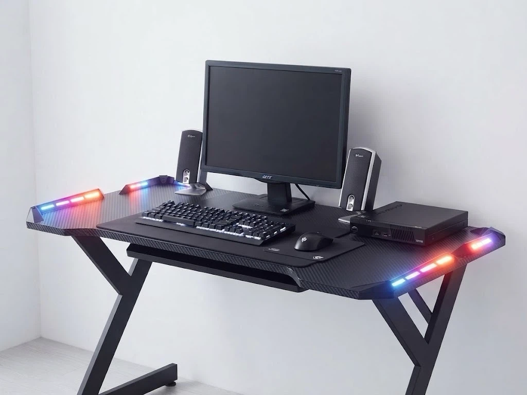 Lenovo ThinkCentre PC with Acer Monitor and Speakers