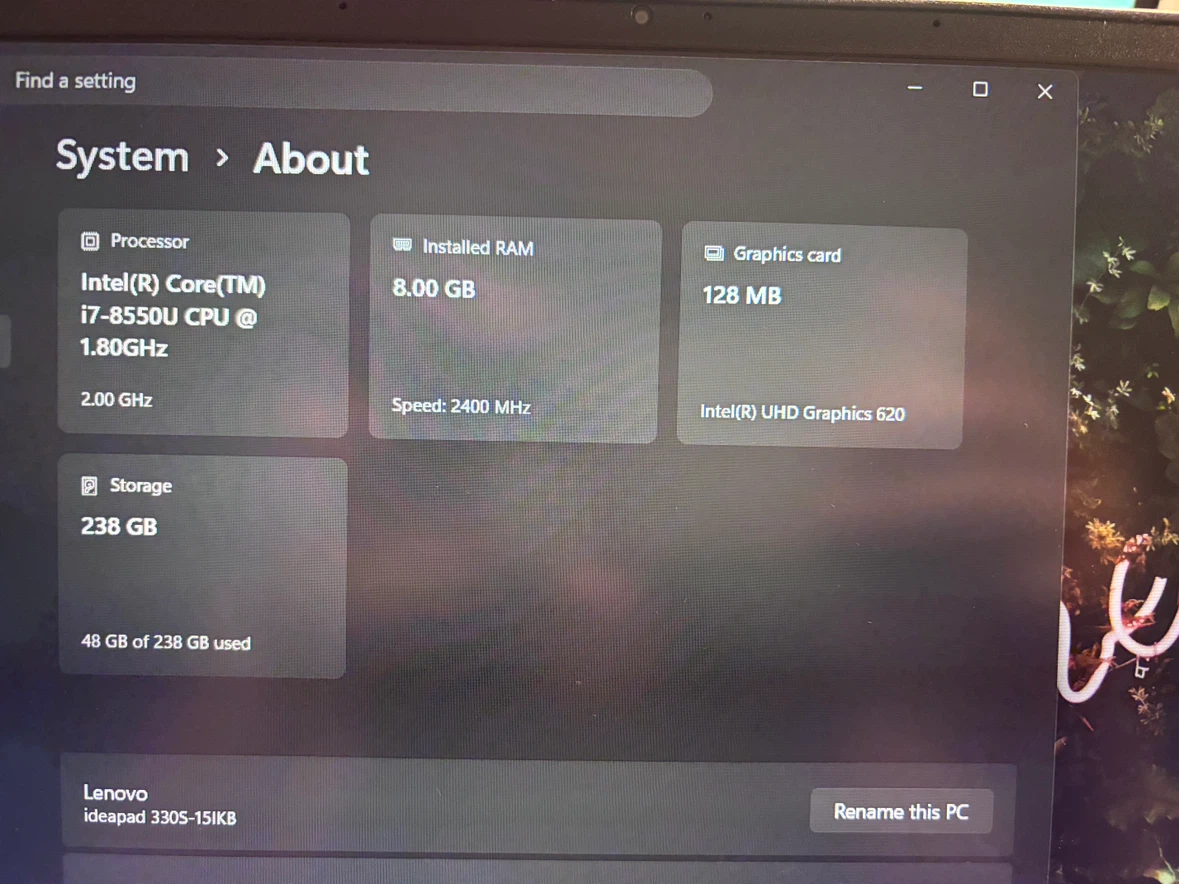 Lenovo Ideapad 330S-15IKB Laptop - photo 4