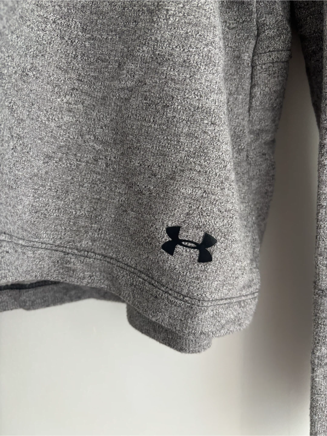 Under Armour Women’s Cropped High Neck Sweatshirt (Gray) - photo 3