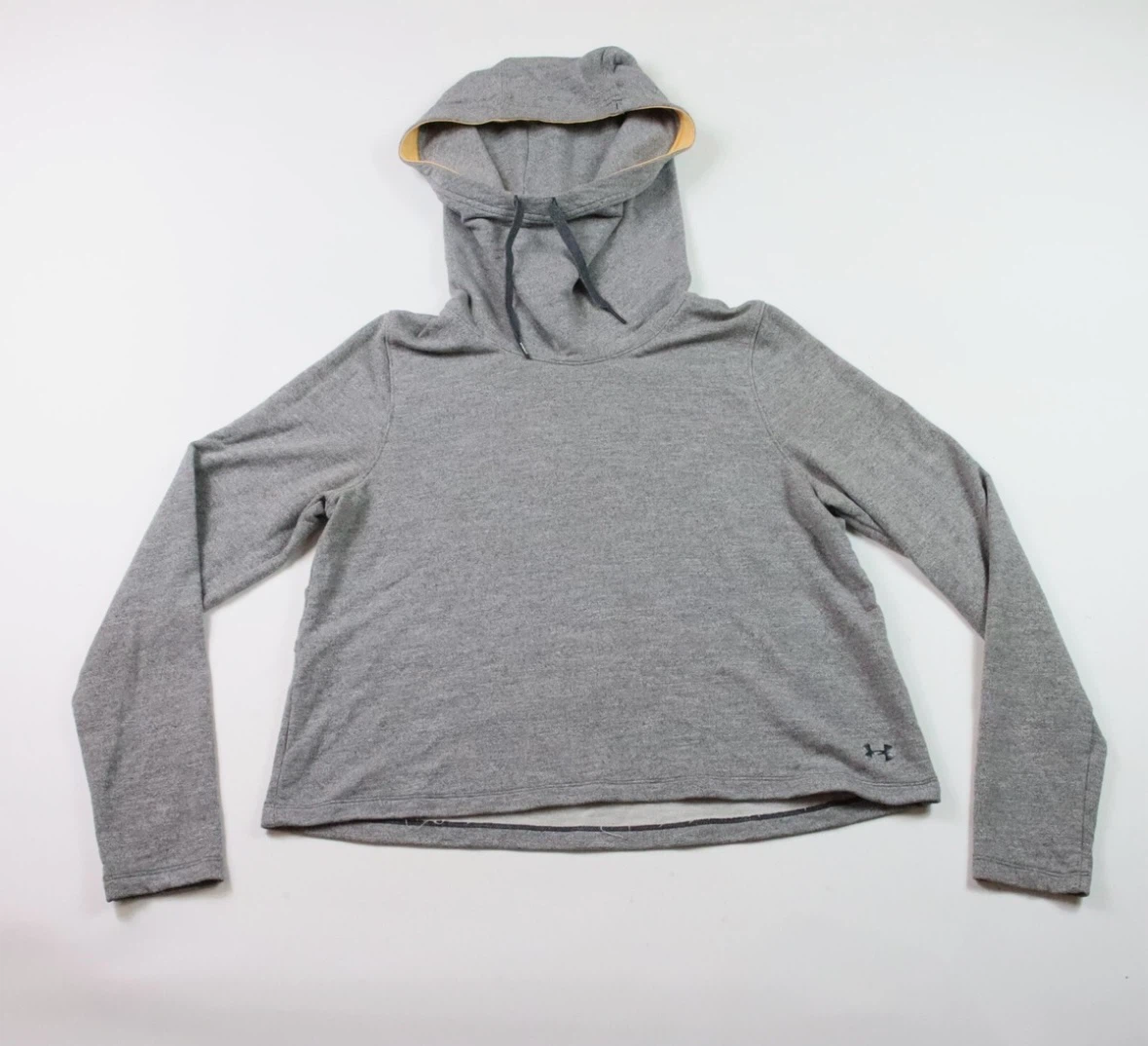 Under Armour Women’s Cropped High Neck Sweatshirt (Gray)