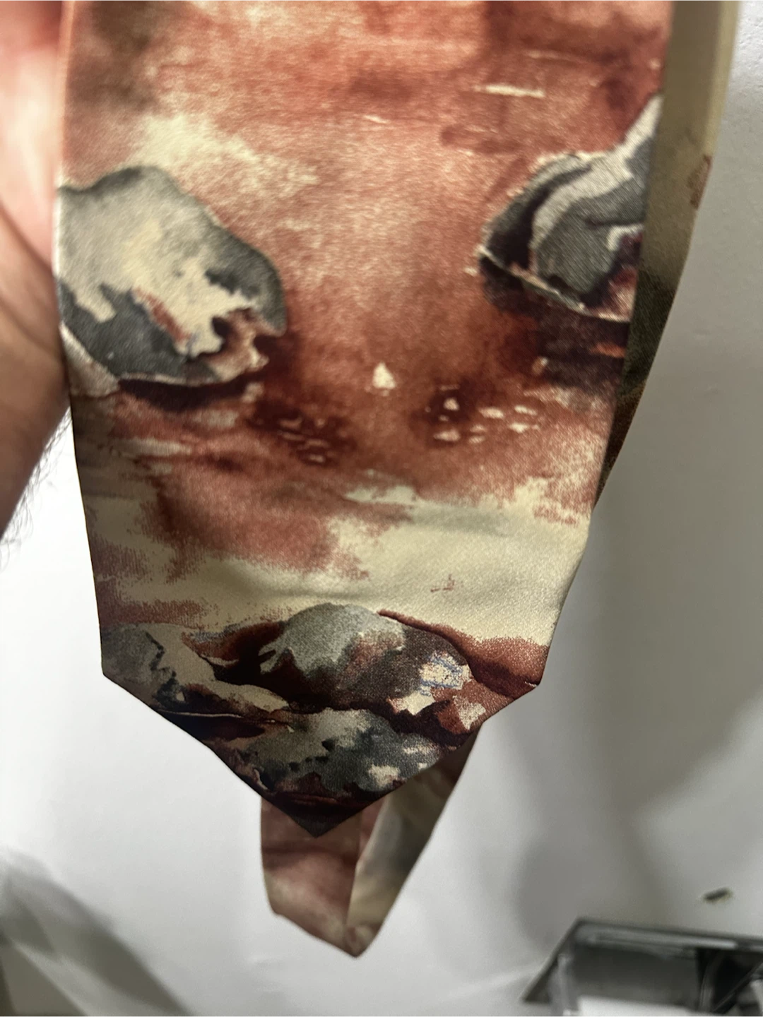 Vintage Oscar De Le Renta 100% Italian Silk Mallard Tie - photo 3
