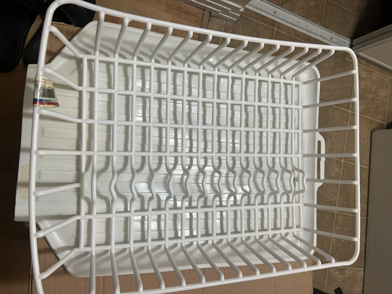 Blue Bucket and White Dish Drying Rack - photo 4