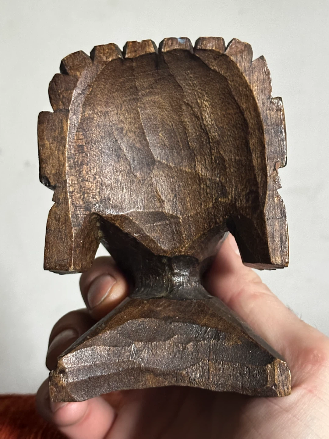 Vintage carved native bust - photo 5